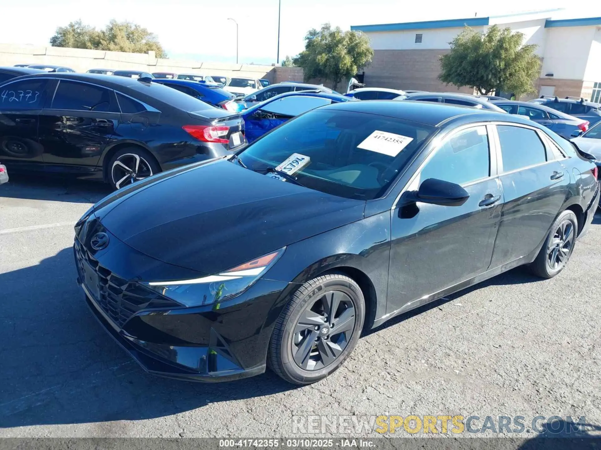 2 fotografías del automóvil dañado KMHLM4AJ8MU012133 HYUNDAI ELANTRA HYBRID 2021
