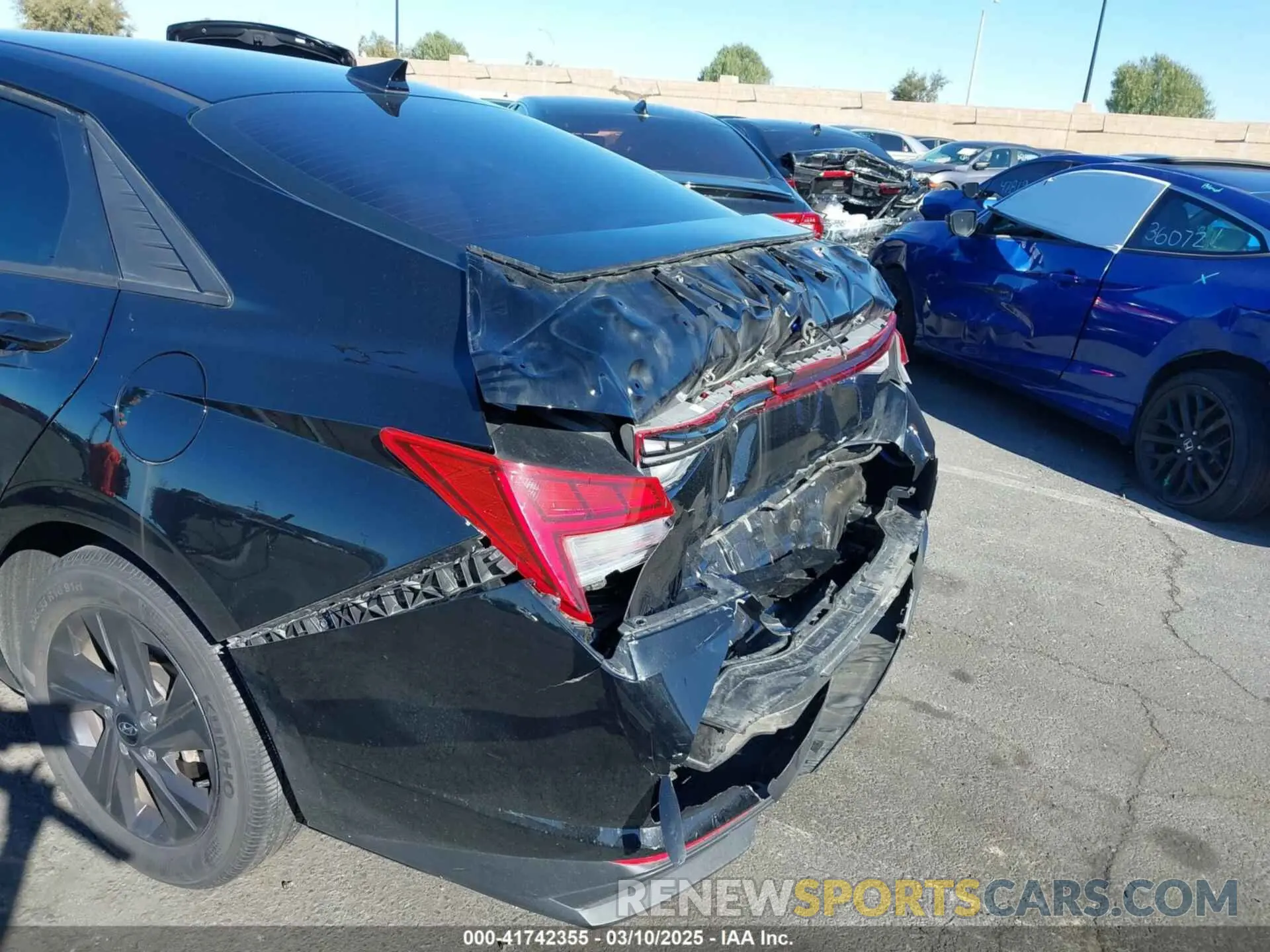 6 fotografías del automóvil dañado KMHLM4AJ8MU012133 HYUNDAI ELANTRA HYBRID 2021