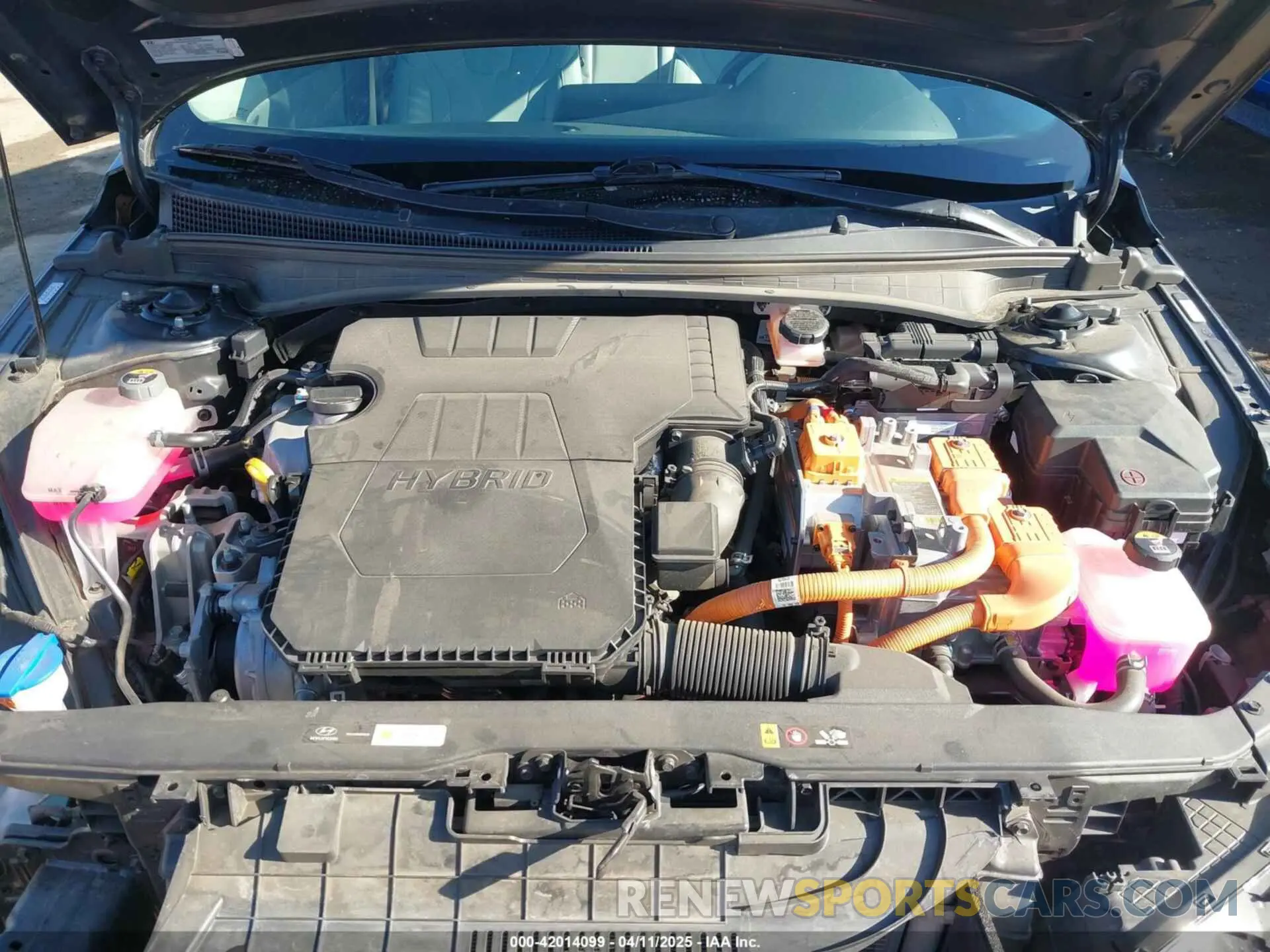 10 fotografías del automóvil dañado KMHLN4AJ4MU005340 HYUNDAI ELANTRA HYBRID 2021