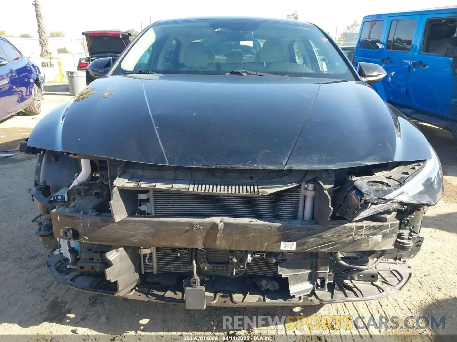 13 fotografías del automóvil dañado KMHLN4AJ4MU005340 HYUNDAI ELANTRA HYBRID 2021