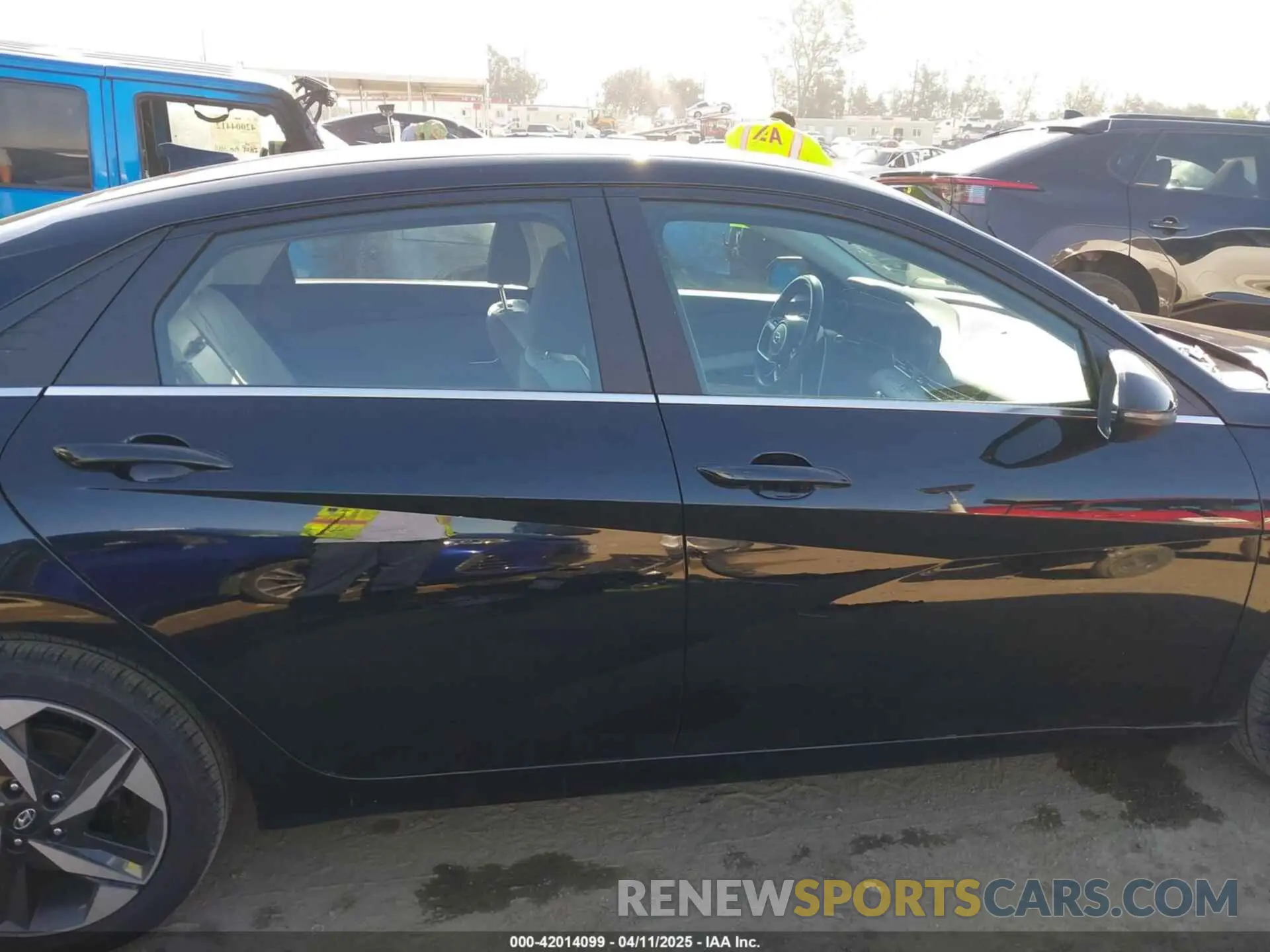 14 fotografías del automóvil dañado KMHLN4AJ4MU005340 HYUNDAI ELANTRA HYBRID 2021