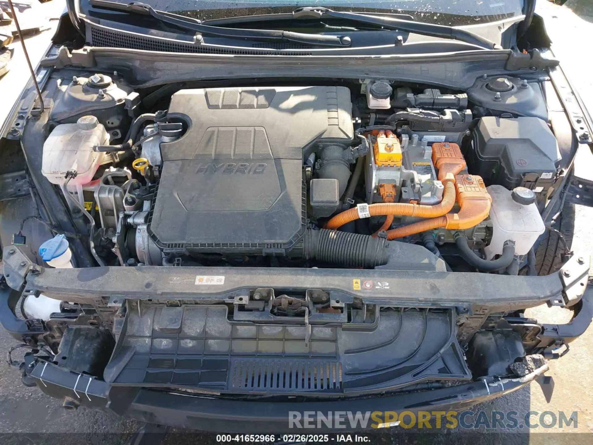 10 fotografías del automóvil dañado KMHLN4AJ7MU005123 HYUNDAI ELANTRA HYBRID 2021