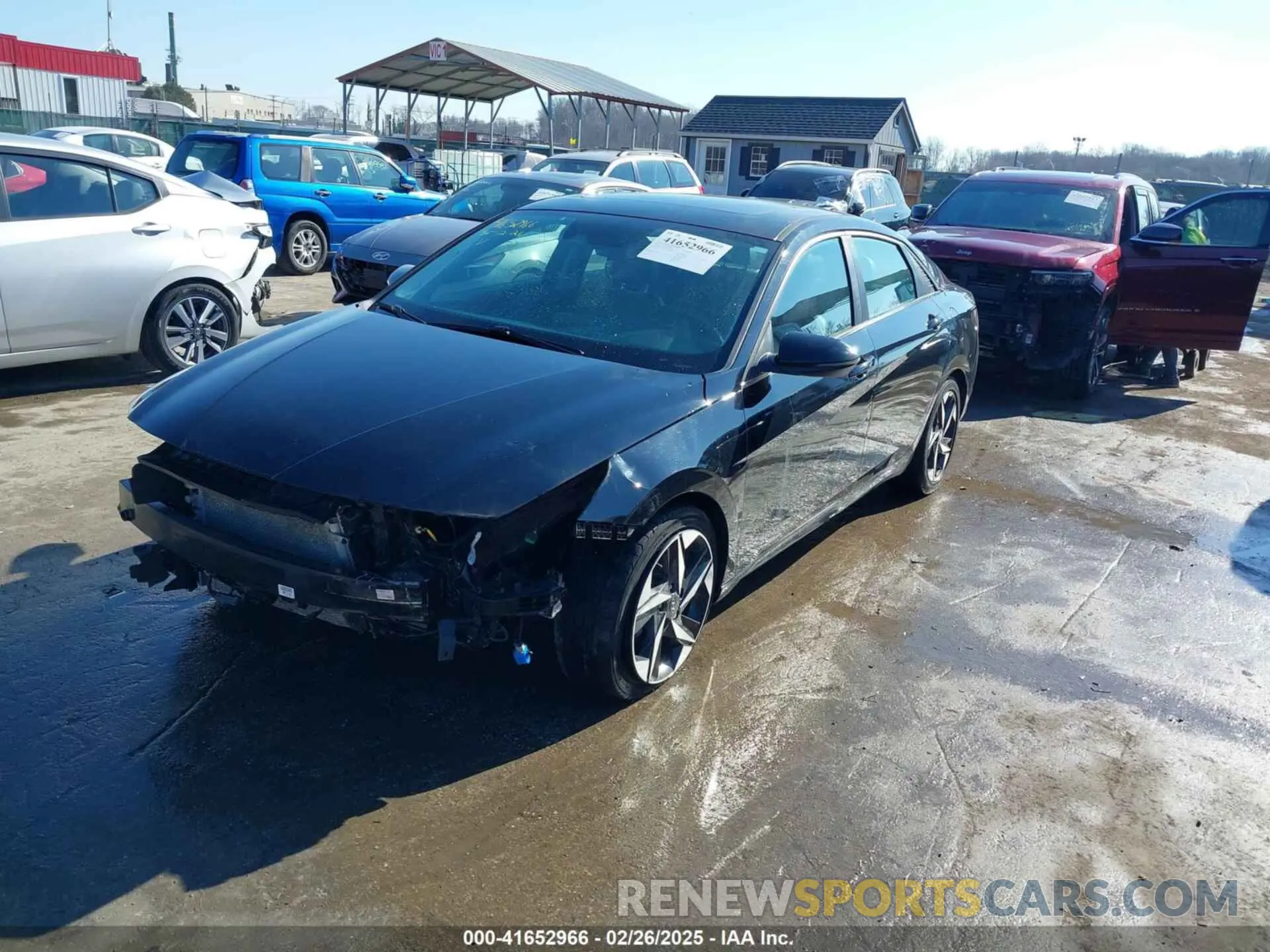 2 fotografías del automóvil dañado KMHLN4AJ7MU005123 HYUNDAI ELANTRA HYBRID 2021