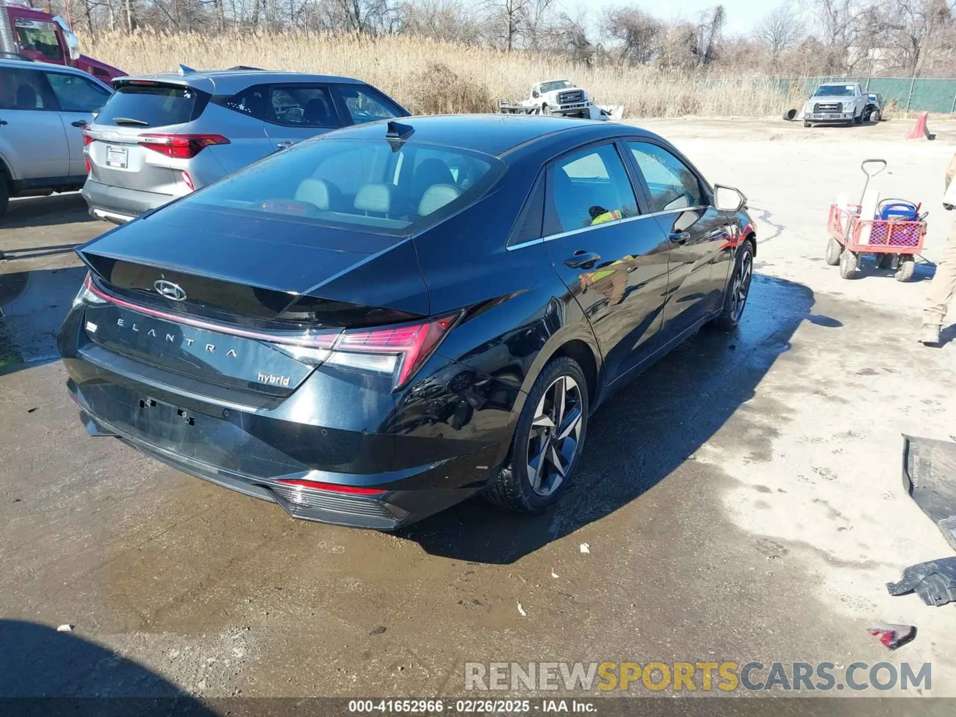 4 fotografías del automóvil dañado KMHLN4AJ7MU005123 HYUNDAI ELANTRA HYBRID 2021