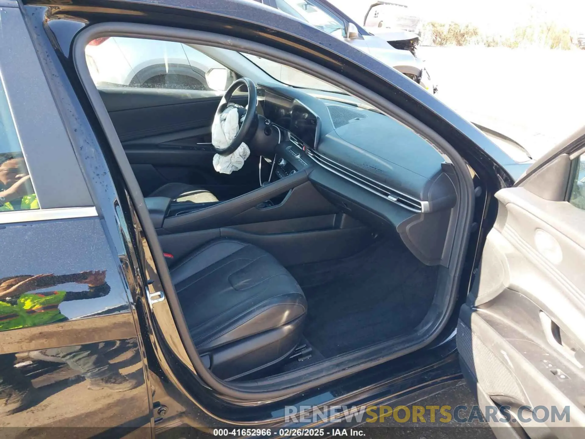 5 fotografías del automóvil dañado KMHLN4AJ7MU005123 HYUNDAI ELANTRA HYBRID 2021
