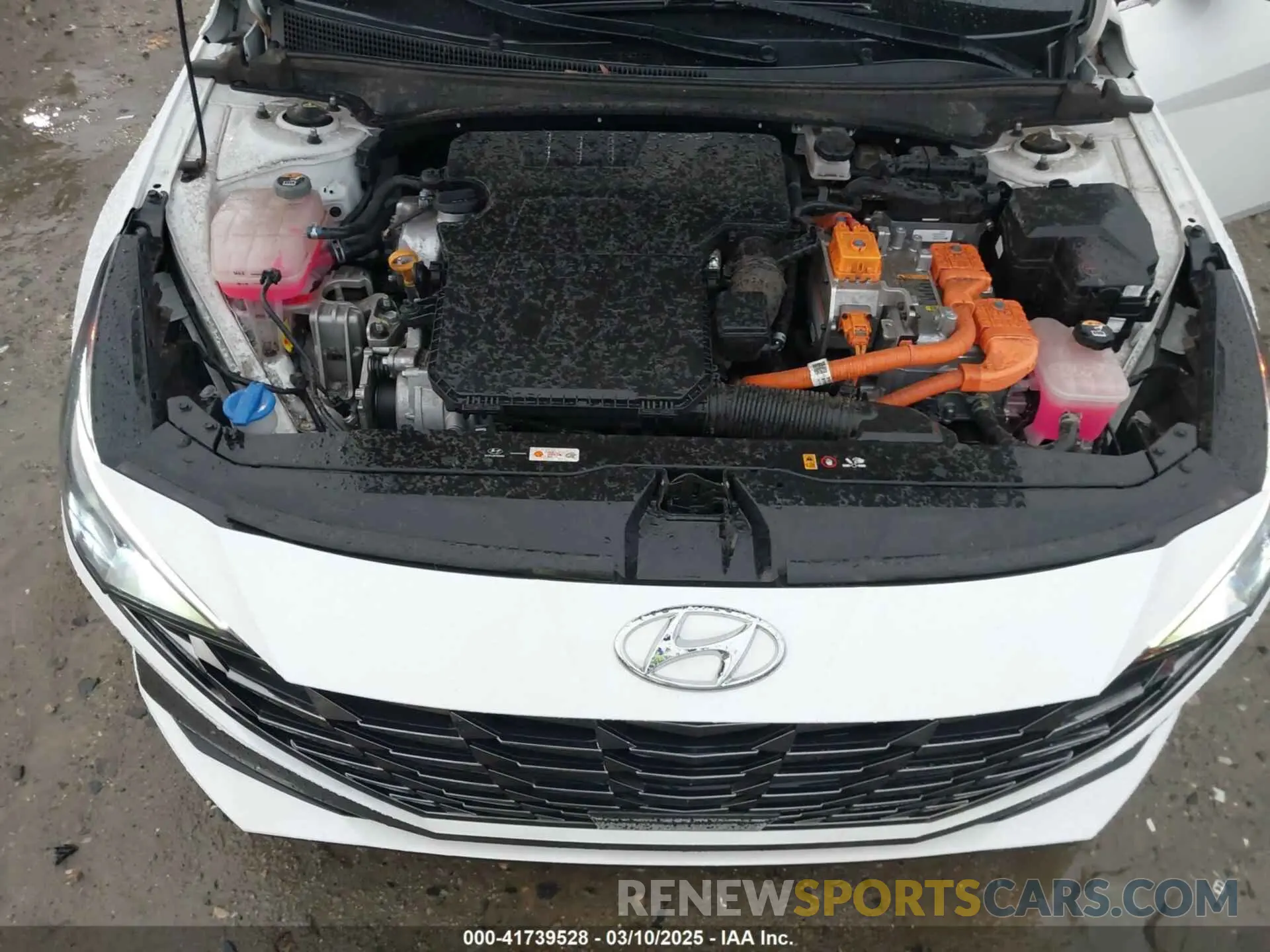 10 fotografías del automóvil dañado KMHLN4AJ8MU011366 HYUNDAI ELANTRA HYBRID 2021