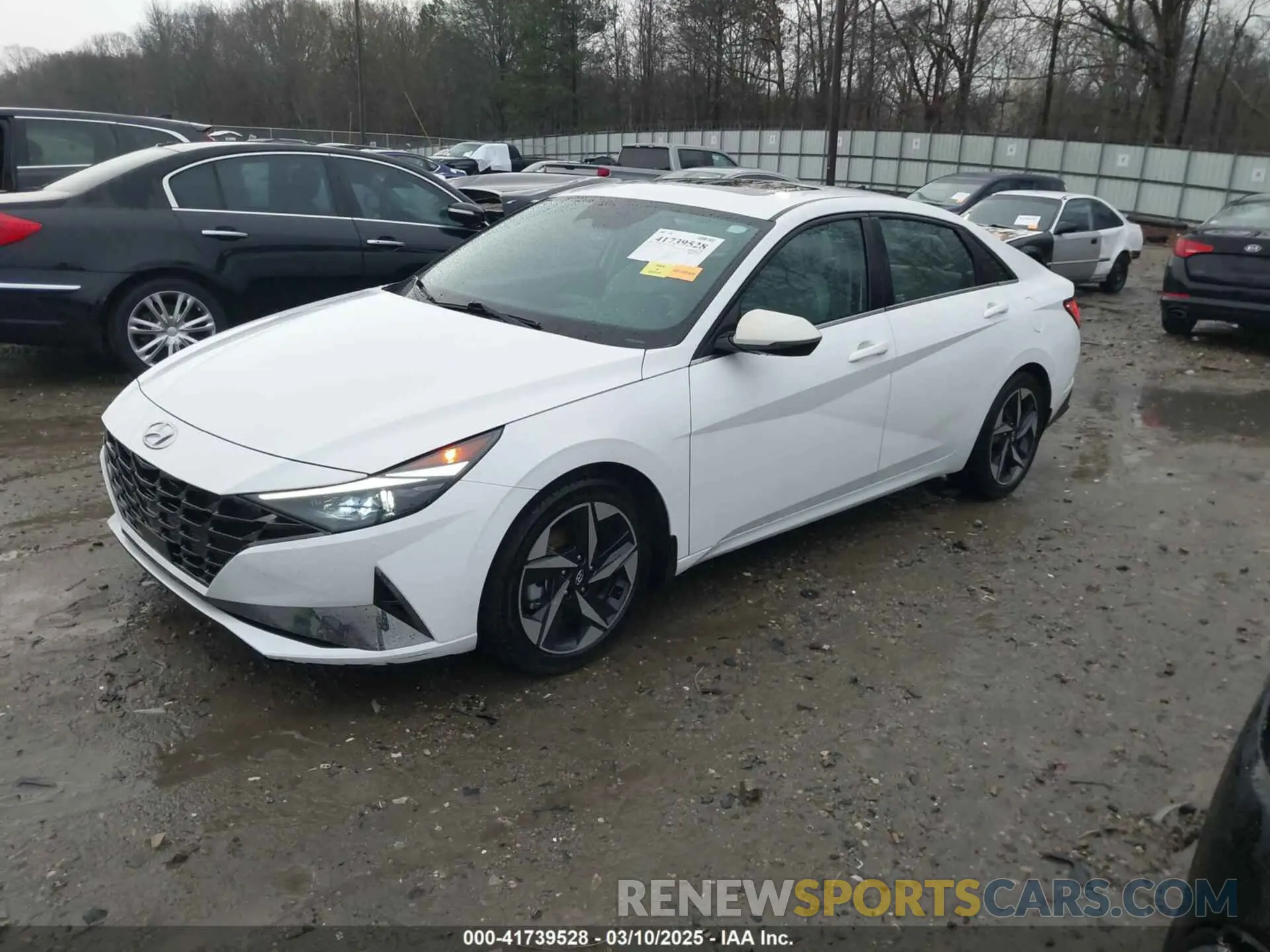 2 fotografías del automóvil dañado KMHLN4AJ8MU011366 HYUNDAI ELANTRA HYBRID 2021