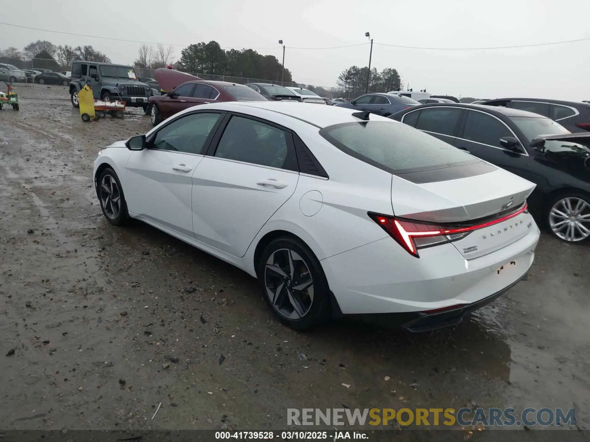 3 fotografías del automóvil dañado KMHLN4AJ8MU011366 HYUNDAI ELANTRA HYBRID 2021