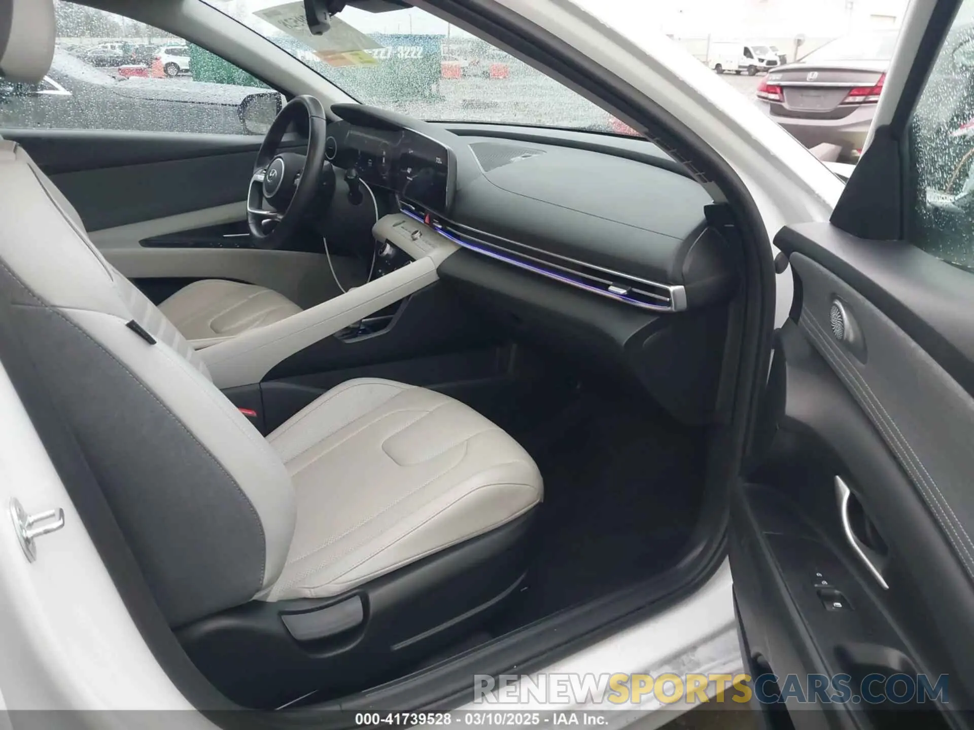 5 fotografías del automóvil dañado KMHLN4AJ8MU011366 HYUNDAI ELANTRA HYBRID 2021