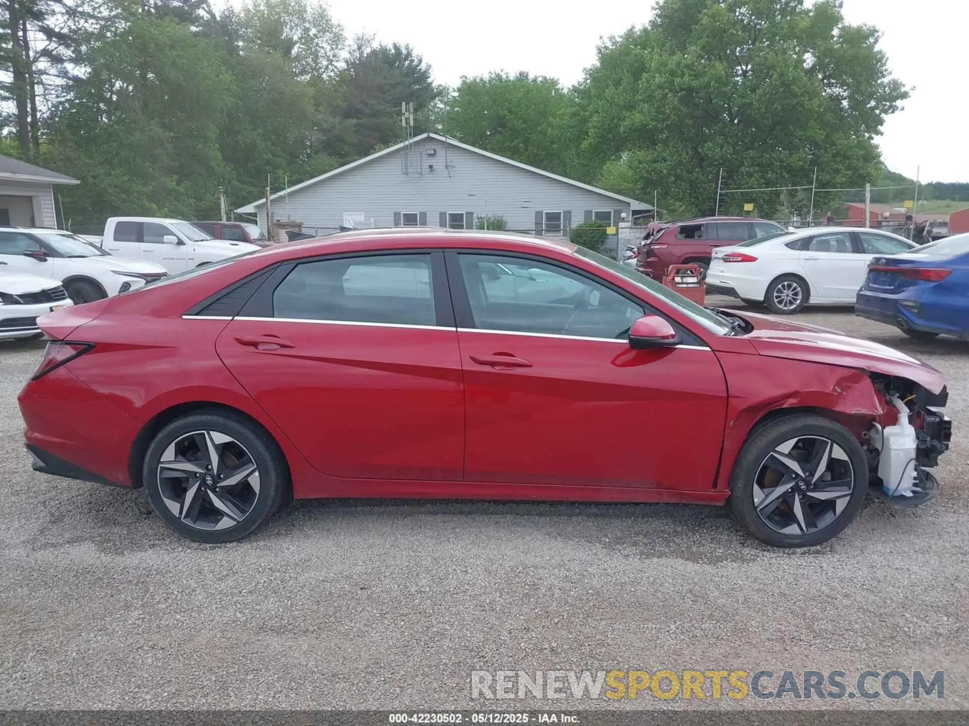 14 fotografías del automóvil dañado KMHLN4AJ9MU004684 HYUNDAI ELANTRA HYBRID 2021