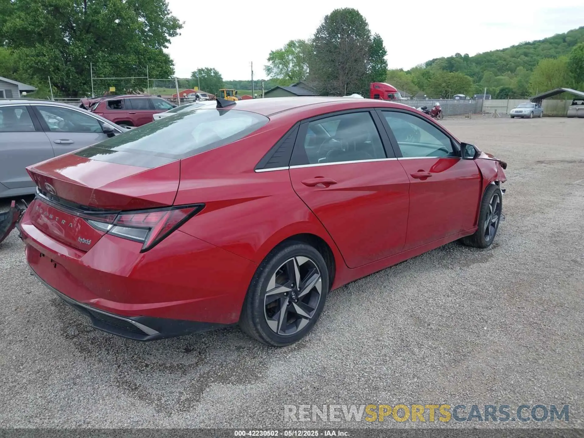 4 fotografías del automóvil dañado KMHLN4AJ9MU004684 HYUNDAI ELANTRA HYBRID 2021