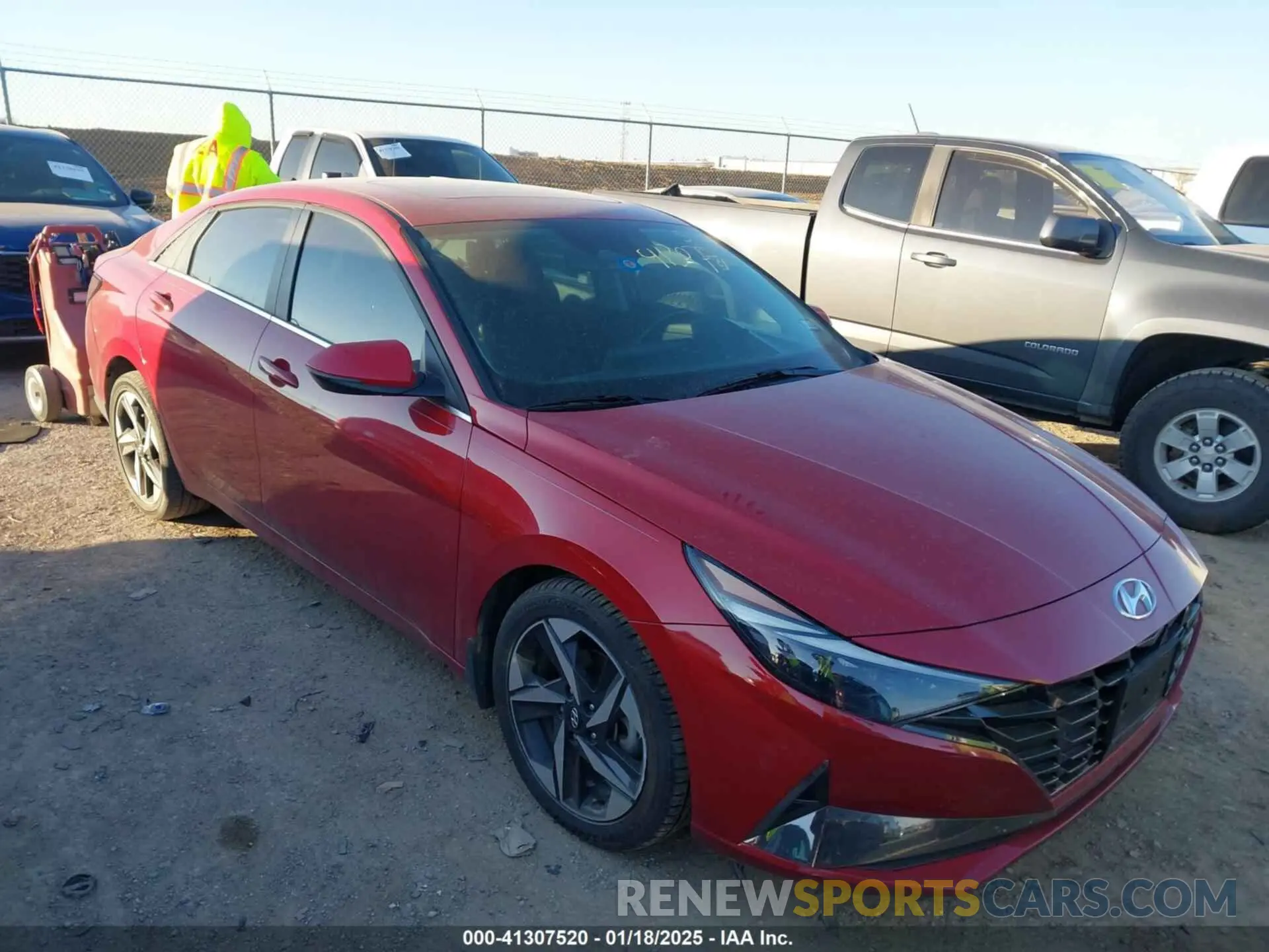 1 fotografías del automóvil dañado KMHLN4AJ9MU010243 HYUNDAI ELANTRA HYBRID 2021