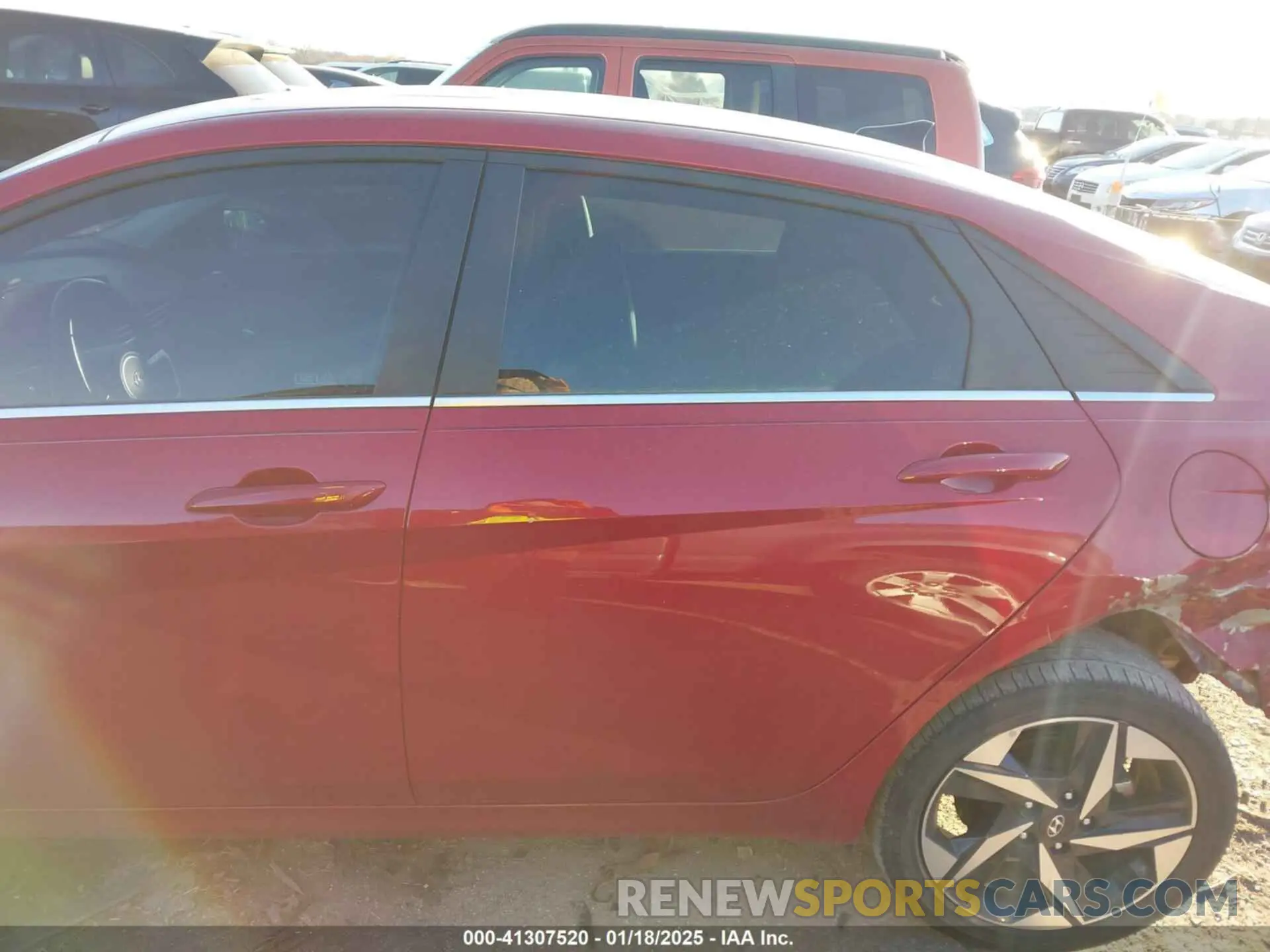 14 fotografías del automóvil dañado KMHLN4AJ9MU010243 HYUNDAI ELANTRA HYBRID 2021