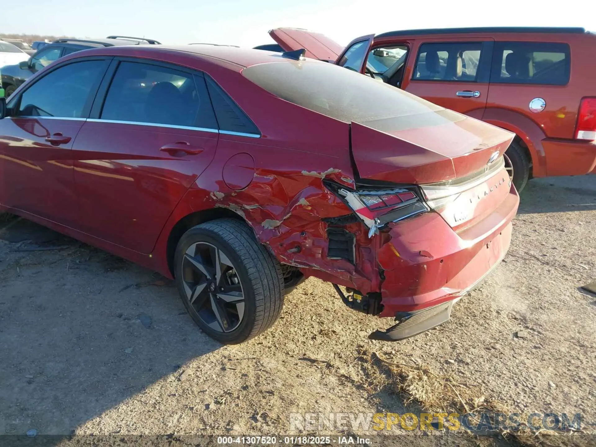6 fotografías del automóvil dañado KMHLN4AJ9MU010243 HYUNDAI ELANTRA HYBRID 2021
