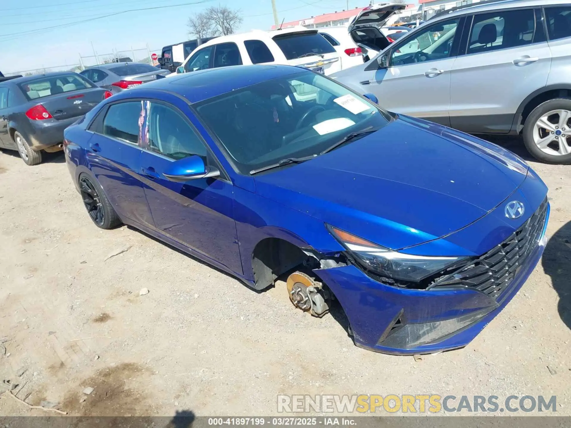1 fotografías del automóvil dañado KMHLN4AJXMU006346 HYUNDAI ELANTRA HYBRID 2021