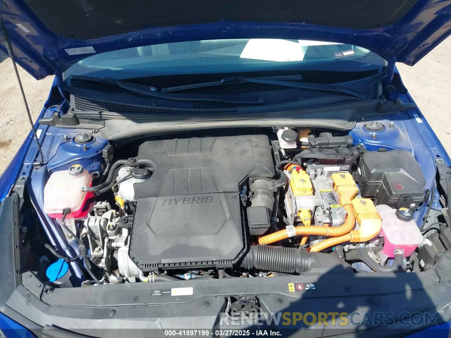 10 fotografías del automóvil dañado KMHLN4AJXMU006346 HYUNDAI ELANTRA HYBRID 2021