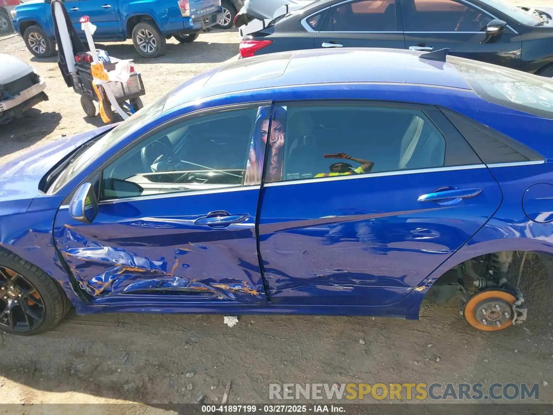 15 fotografías del automóvil dañado KMHLN4AJXMU006346 HYUNDAI ELANTRA HYBRID 2021