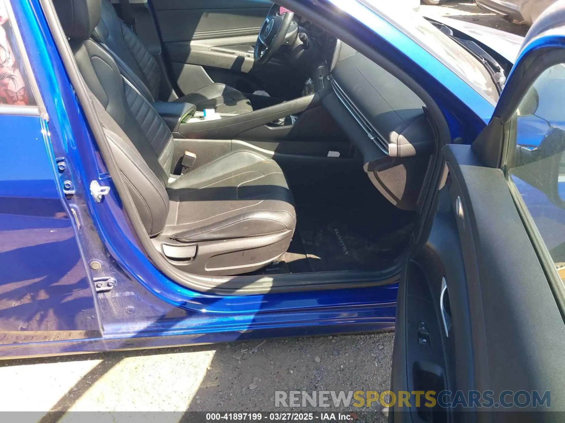 5 fotografías del automóvil dañado KMHLN4AJXMU006346 HYUNDAI ELANTRA HYBRID 2021