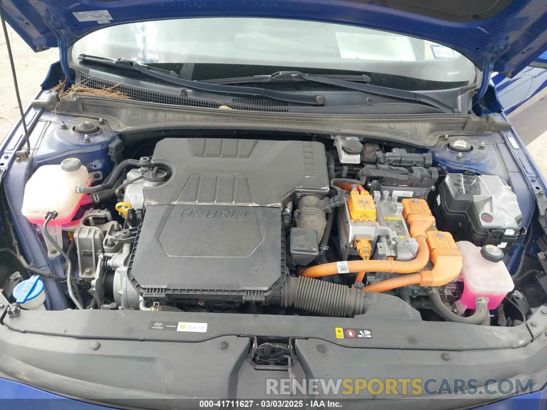 10 fotografías del automóvil dañado KMHLN4AJXMU007769 HYUNDAI ELANTRA HYBRID 2021
