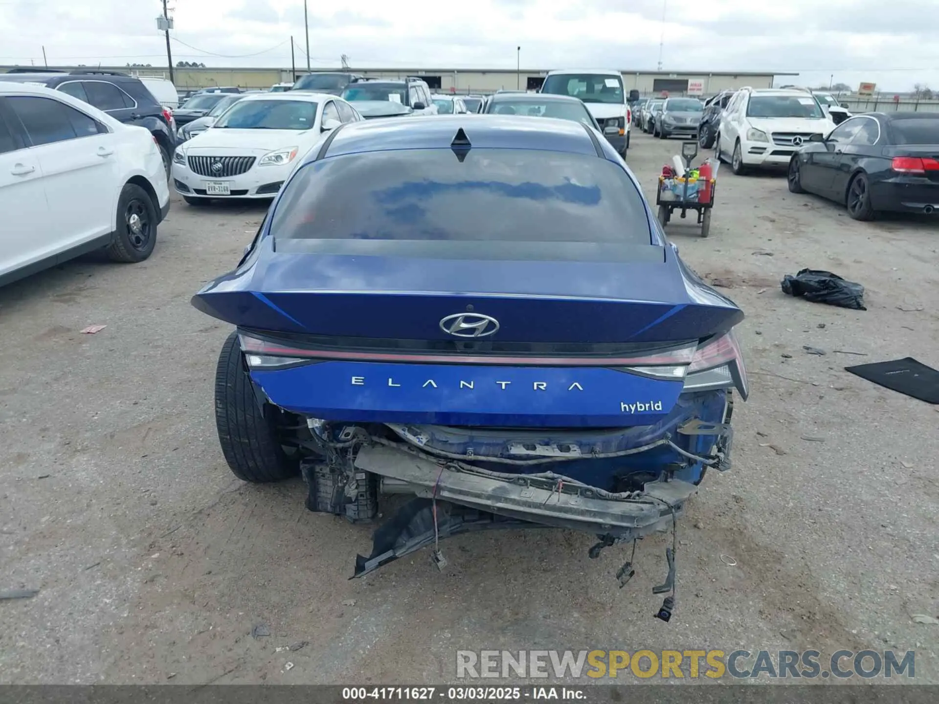 16 fotografías del automóvil dañado KMHLN4AJXMU007769 HYUNDAI ELANTRA HYBRID 2021