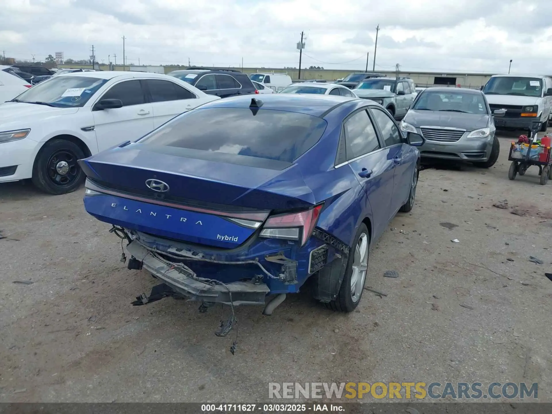 4 fotografías del automóvil dañado KMHLN4AJXMU007769 HYUNDAI ELANTRA HYBRID 2021