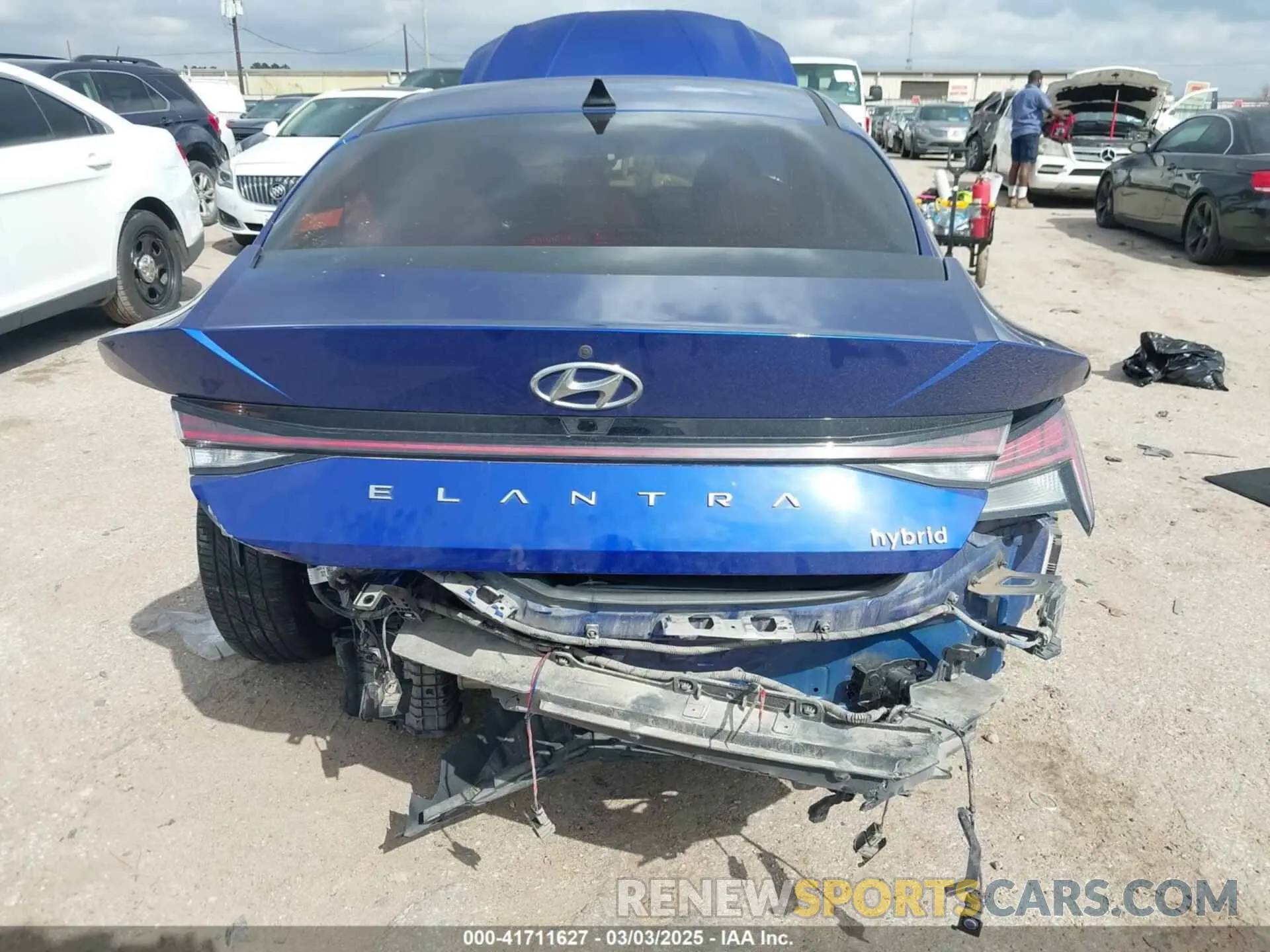6 fotografías del automóvil dañado KMHLN4AJXMU007769 HYUNDAI ELANTRA HYBRID 2021