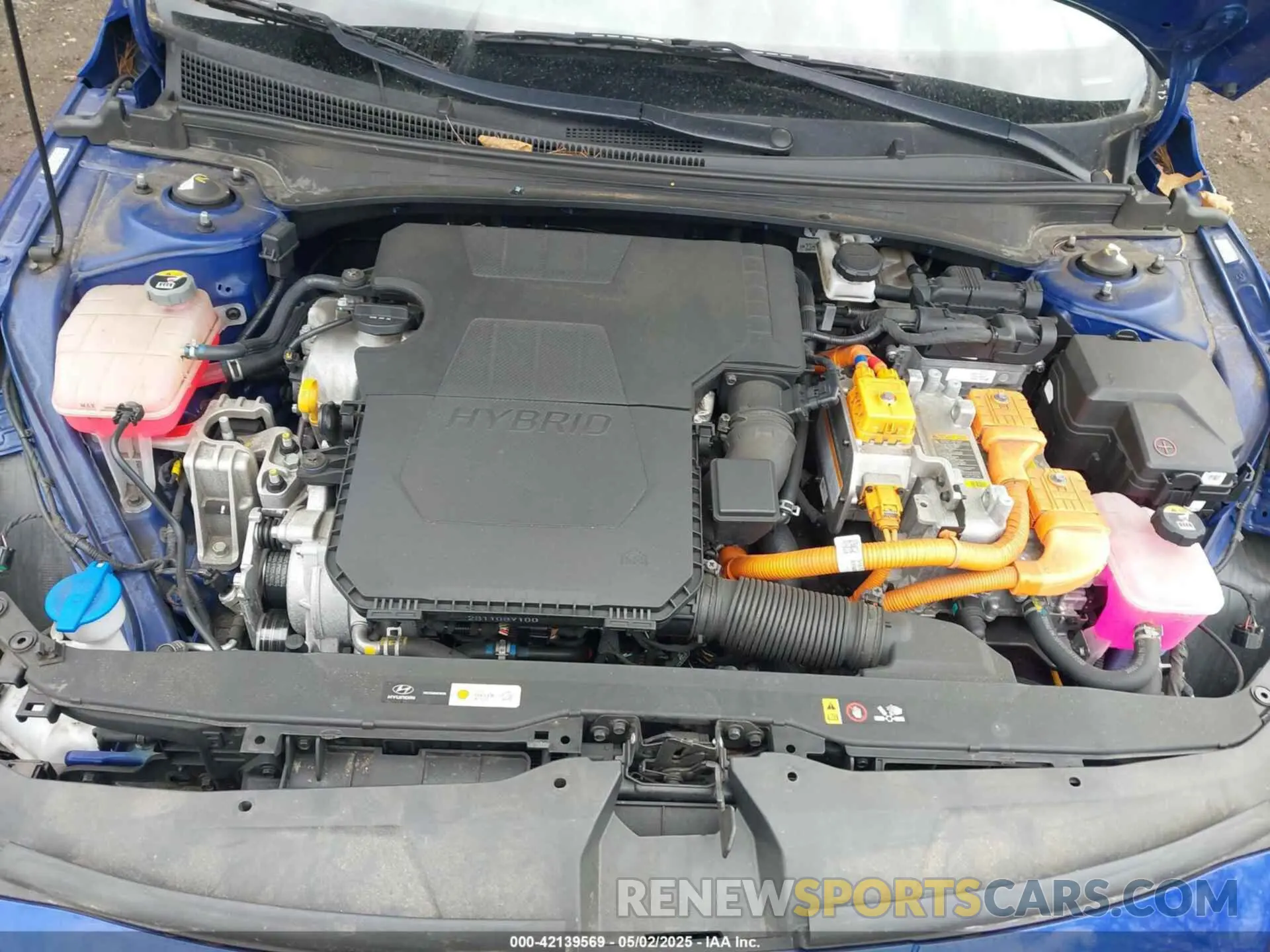 10 fotografías del automóvil dañado KMHLM4AJ0NU023998 HYUNDAI ELANTRA HYBRID 2022