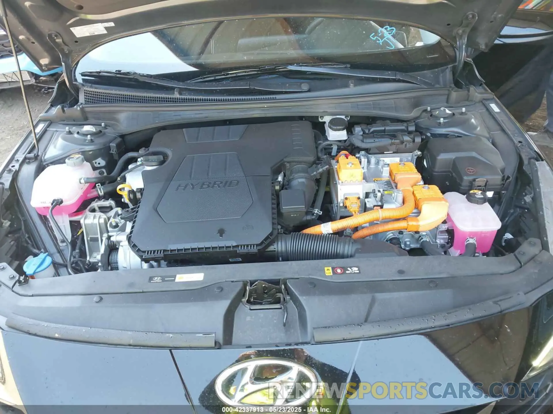 10 fotografías del automóvil dañado KMHLM4AJ8NU032349 HYUNDAI ELANTRA HYBRID 2022