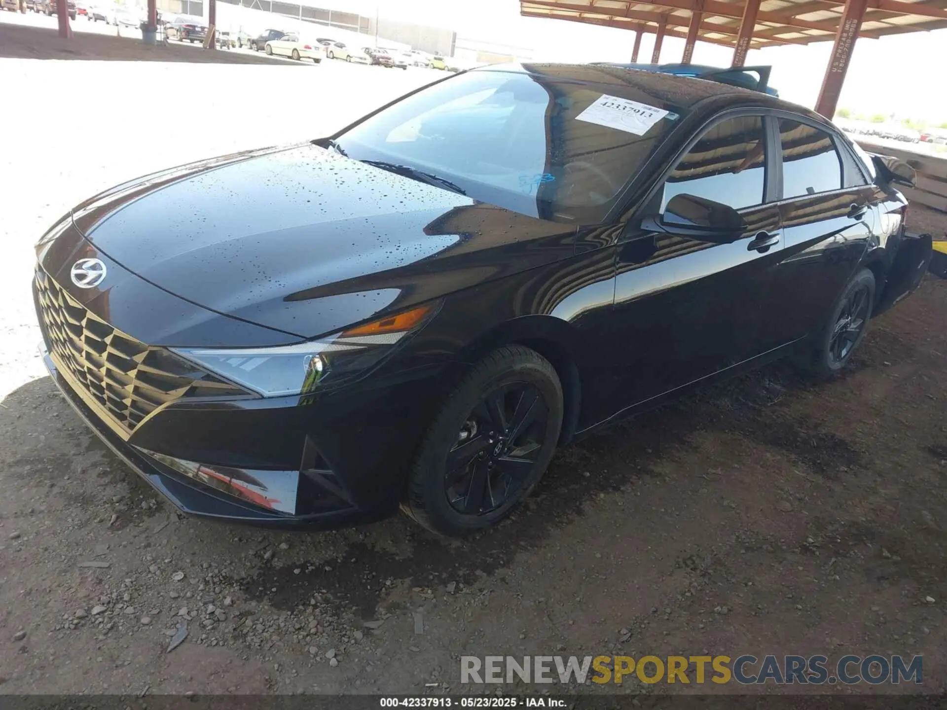 2 fotografías del automóvil dañado KMHLM4AJ8NU032349 HYUNDAI ELANTRA HYBRID 2022