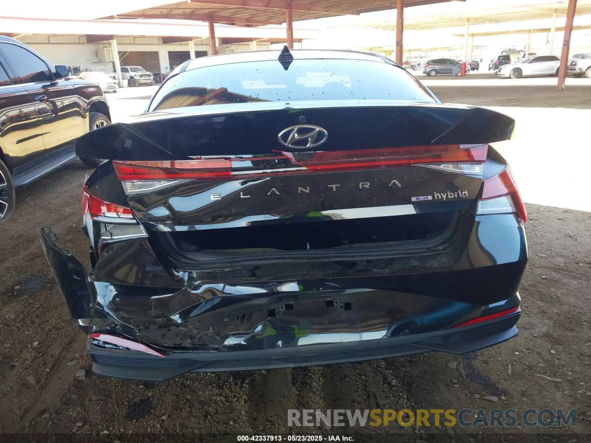 6 fotografías del automóvil dañado KMHLM4AJ8NU032349 HYUNDAI ELANTRA HYBRID 2022