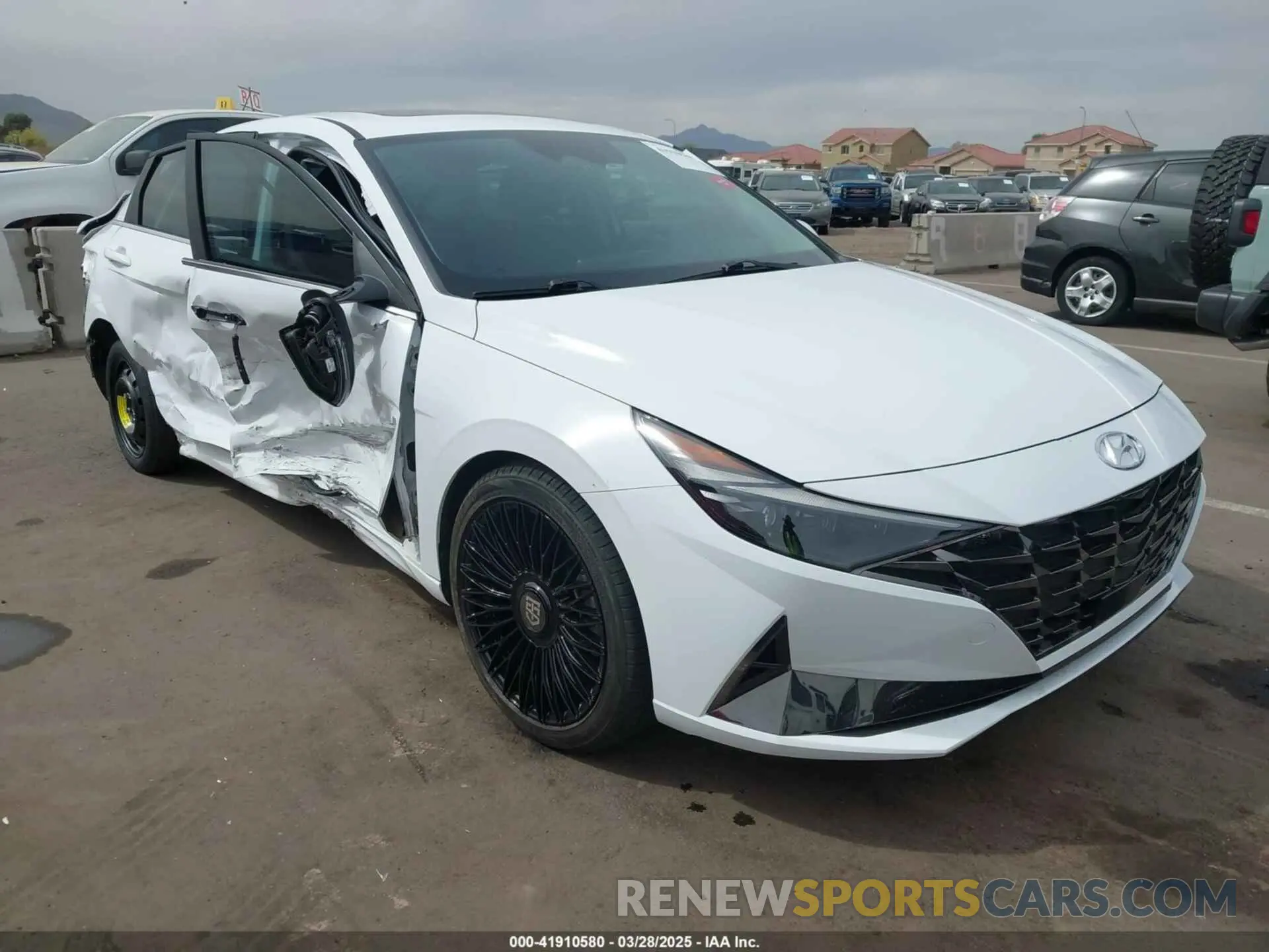 1 fotografías del automóvil dañado KMHLN4AJ1NU020606 HYUNDAI ELANTRA HYBRID 2022