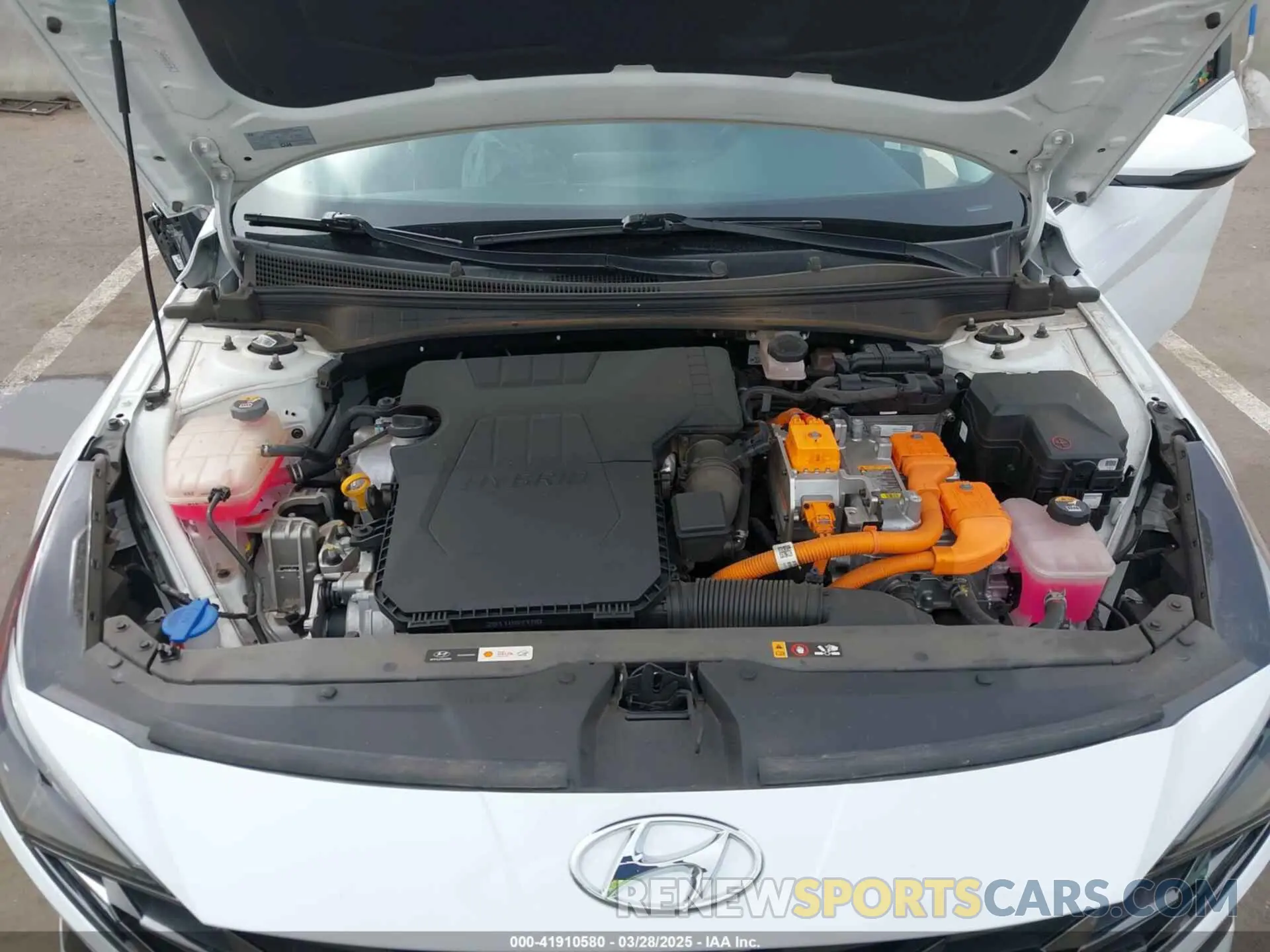 10 fotografías del automóvil dañado KMHLN4AJ1NU020606 HYUNDAI ELANTRA HYBRID 2022