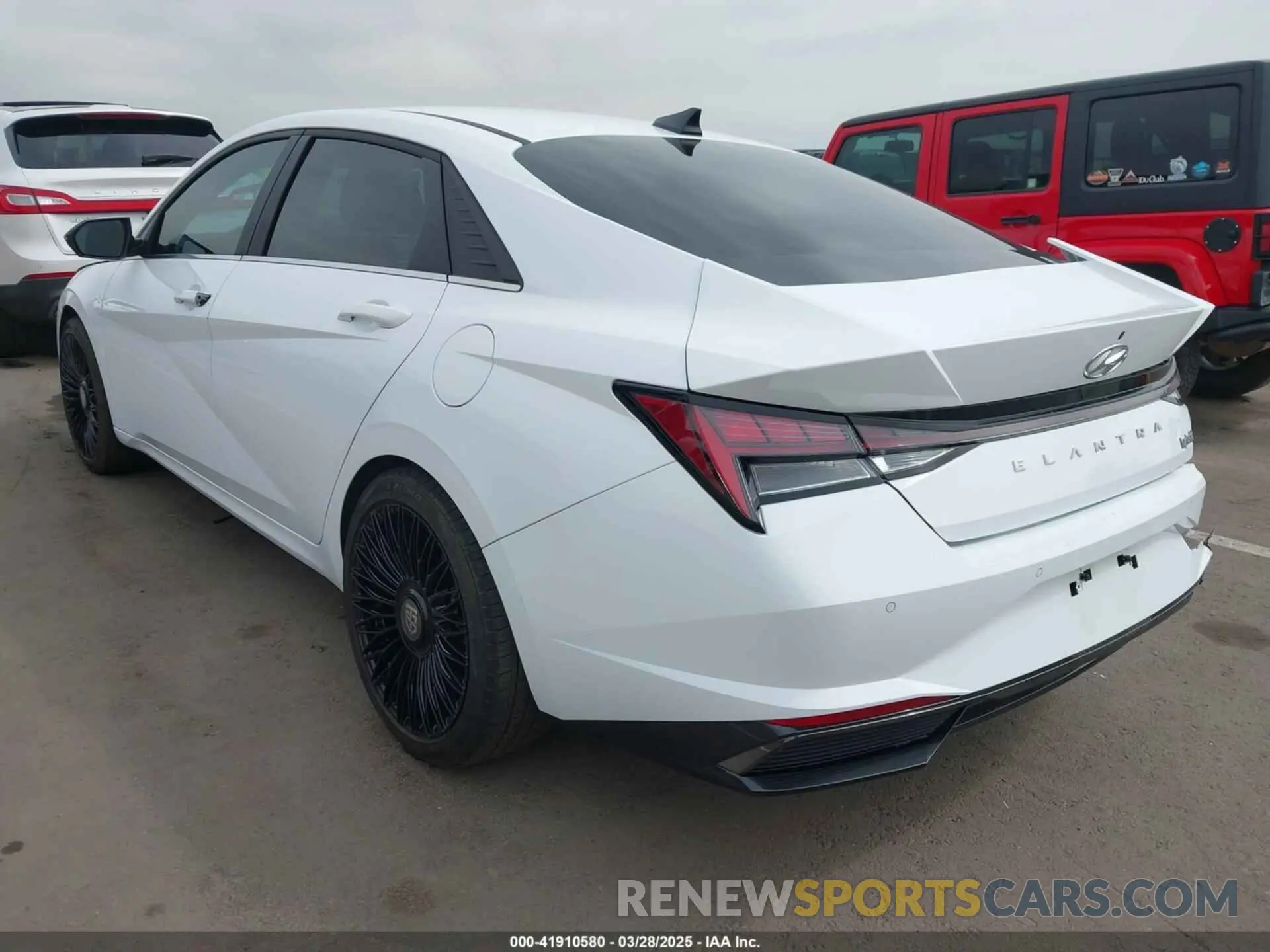 3 fotografías del automóvil dañado KMHLN4AJ1NU020606 HYUNDAI ELANTRA HYBRID 2022
