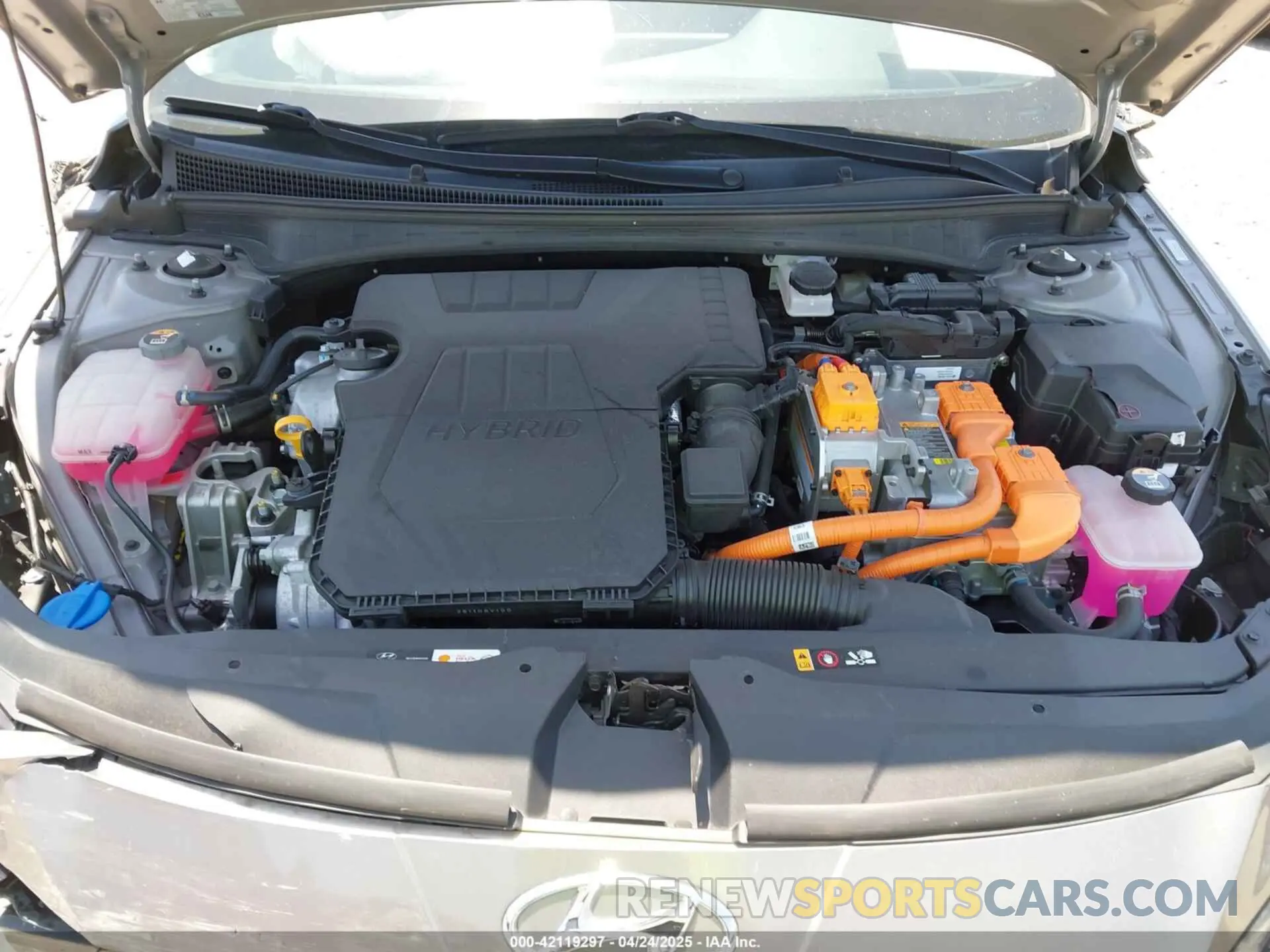 10 fotografías del automóvil dañado KMHLN4AJ1NU027118 HYUNDAI ELANTRA HYBRID 2022