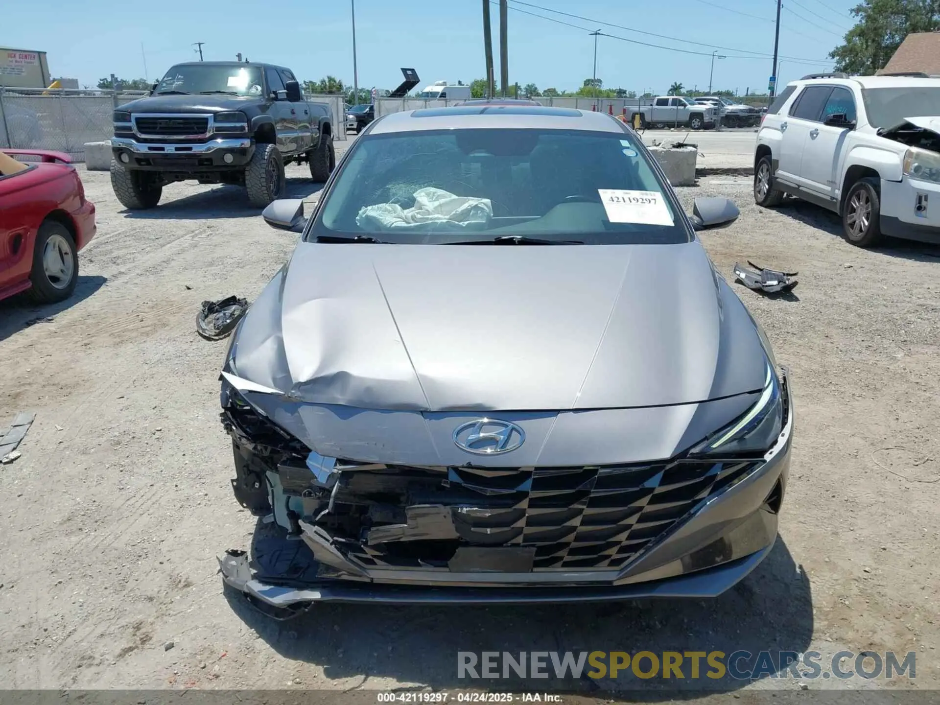 6 fotografías del automóvil dañado KMHLN4AJ1NU027118 HYUNDAI ELANTRA HYBRID 2022
