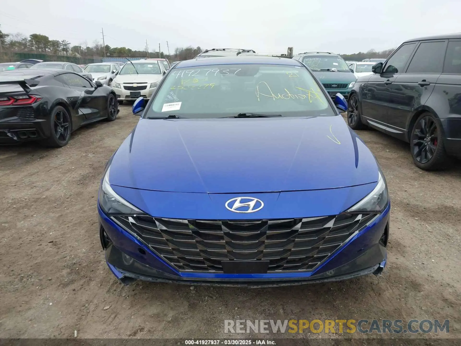 11 fotografías del automóvil dañado KMHLN4AJ4NU019787 HYUNDAI ELANTRA HYBRID 2022