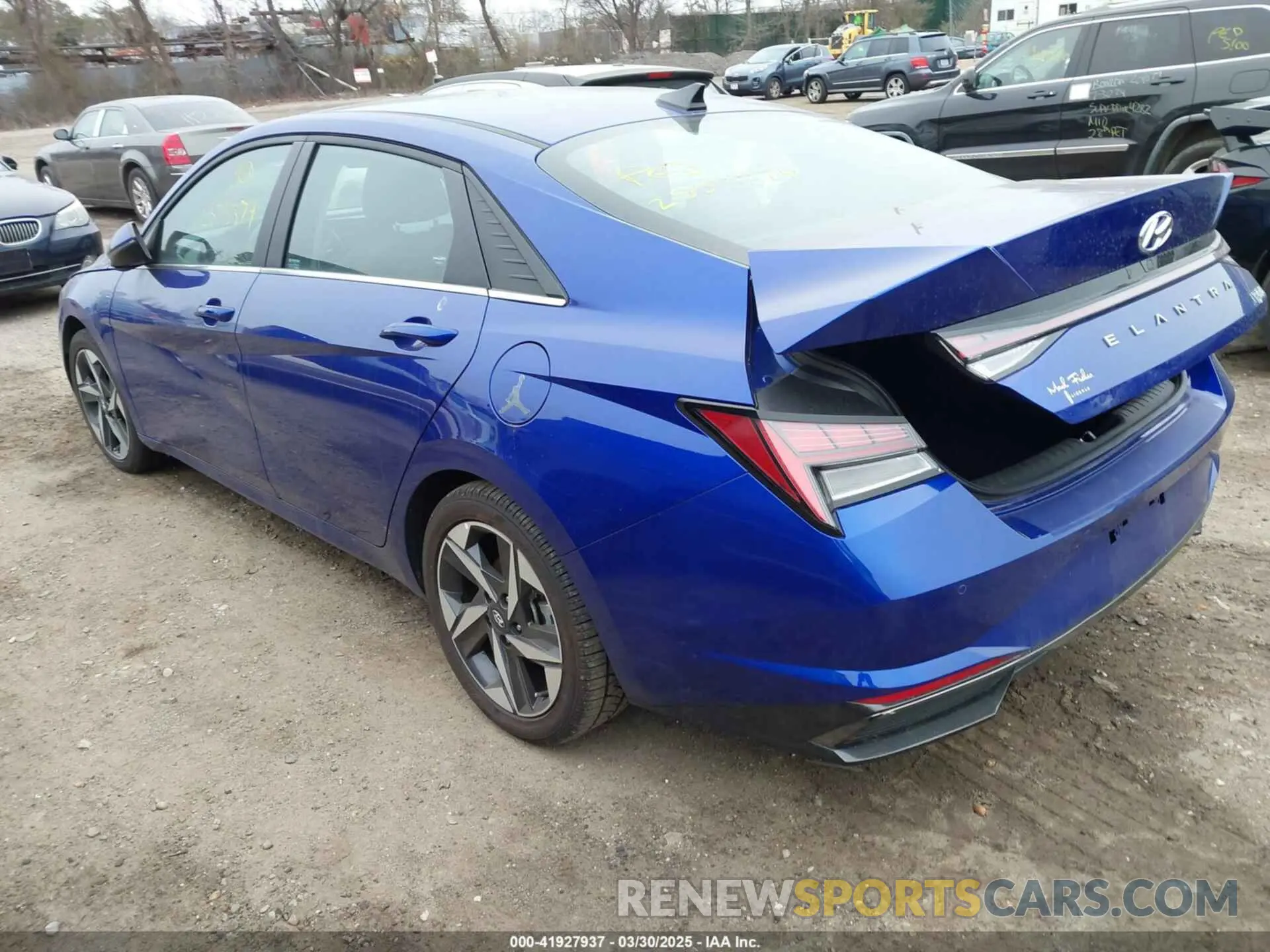 3 fotografías del automóvil dañado KMHLN4AJ4NU019787 HYUNDAI ELANTRA HYBRID 2022
