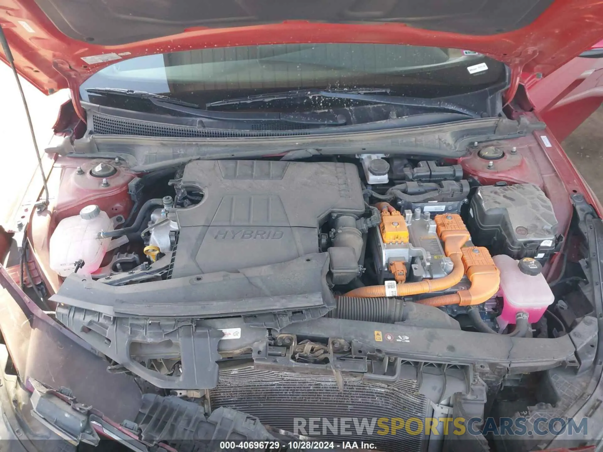 10 fotografías del automóvil dañado KMHLN4AJ6NU013909 HYUNDAI ELANTRA HYBRID 2022