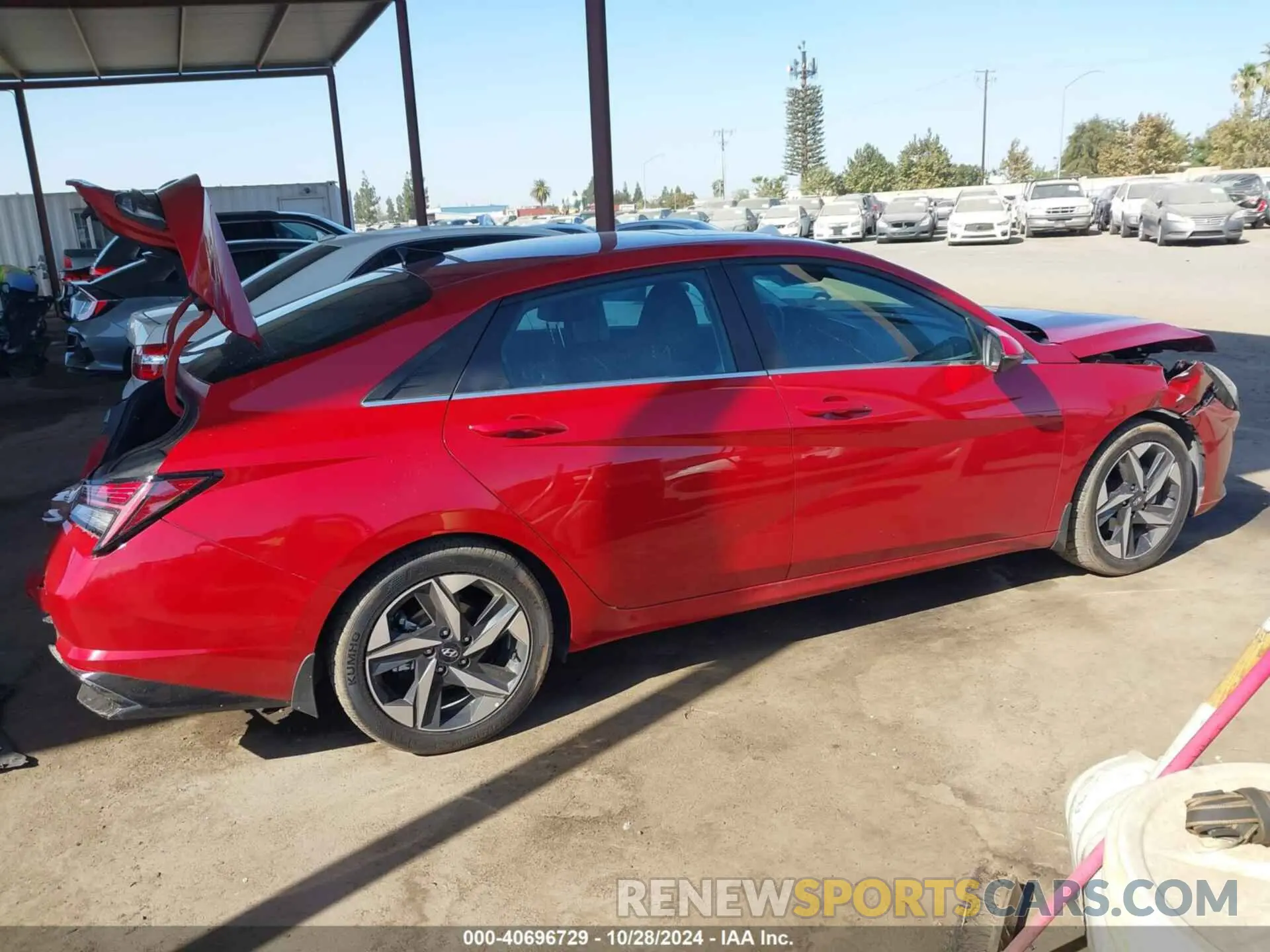 14 fotografías del automóvil dañado KMHLN4AJ6NU013909 HYUNDAI ELANTRA HYBRID 2022
