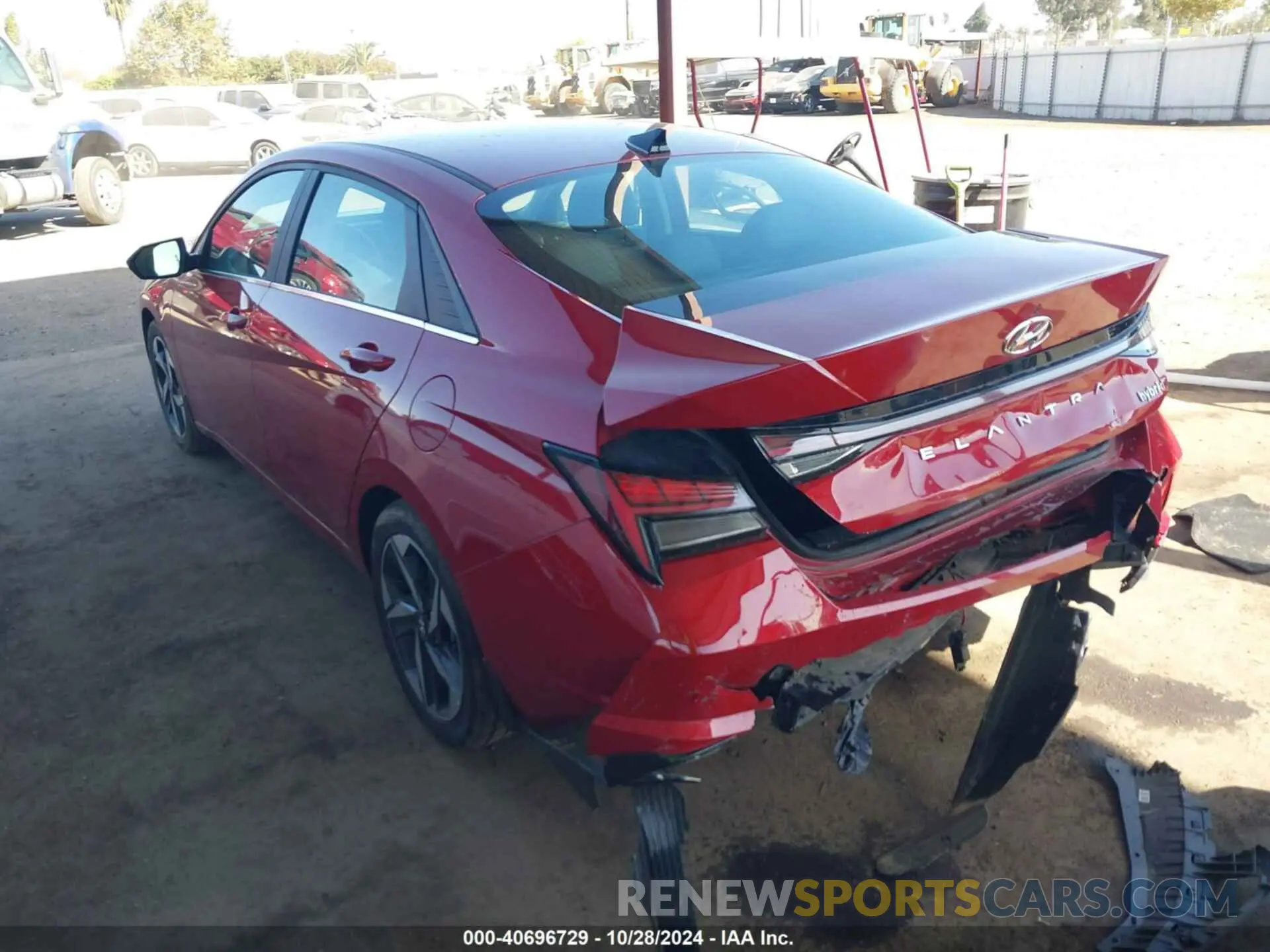 3 fotografías del automóvil dañado KMHLN4AJ6NU013909 HYUNDAI ELANTRA HYBRID 2022