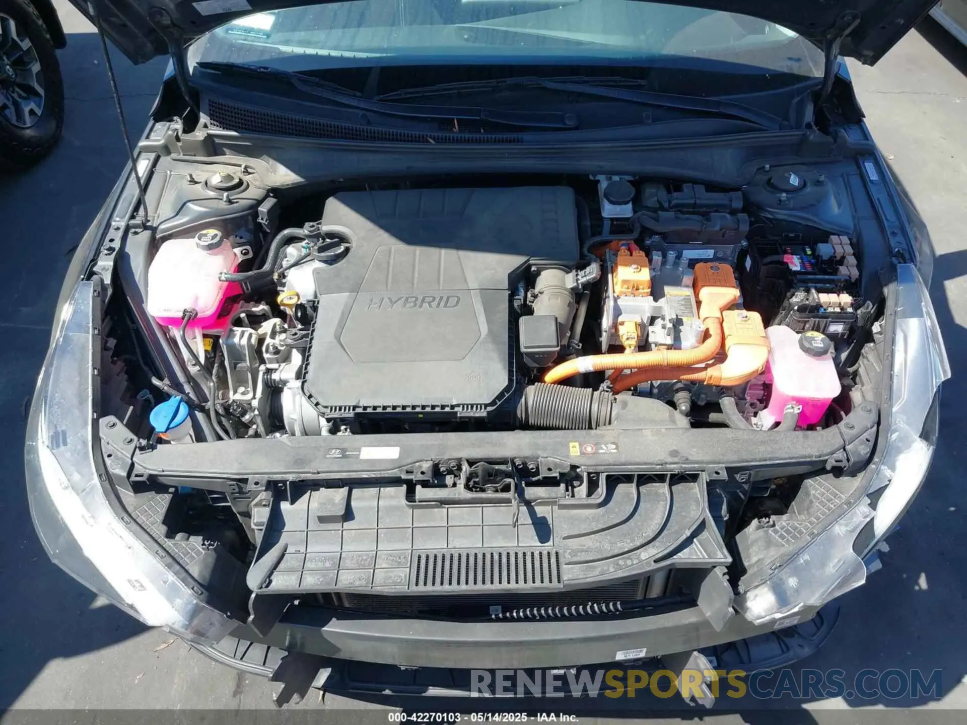 10 fotografías del automóvil dañado KMHLM4AJ2PU044547 HYUNDAI ELANTRA HYBRID 2023