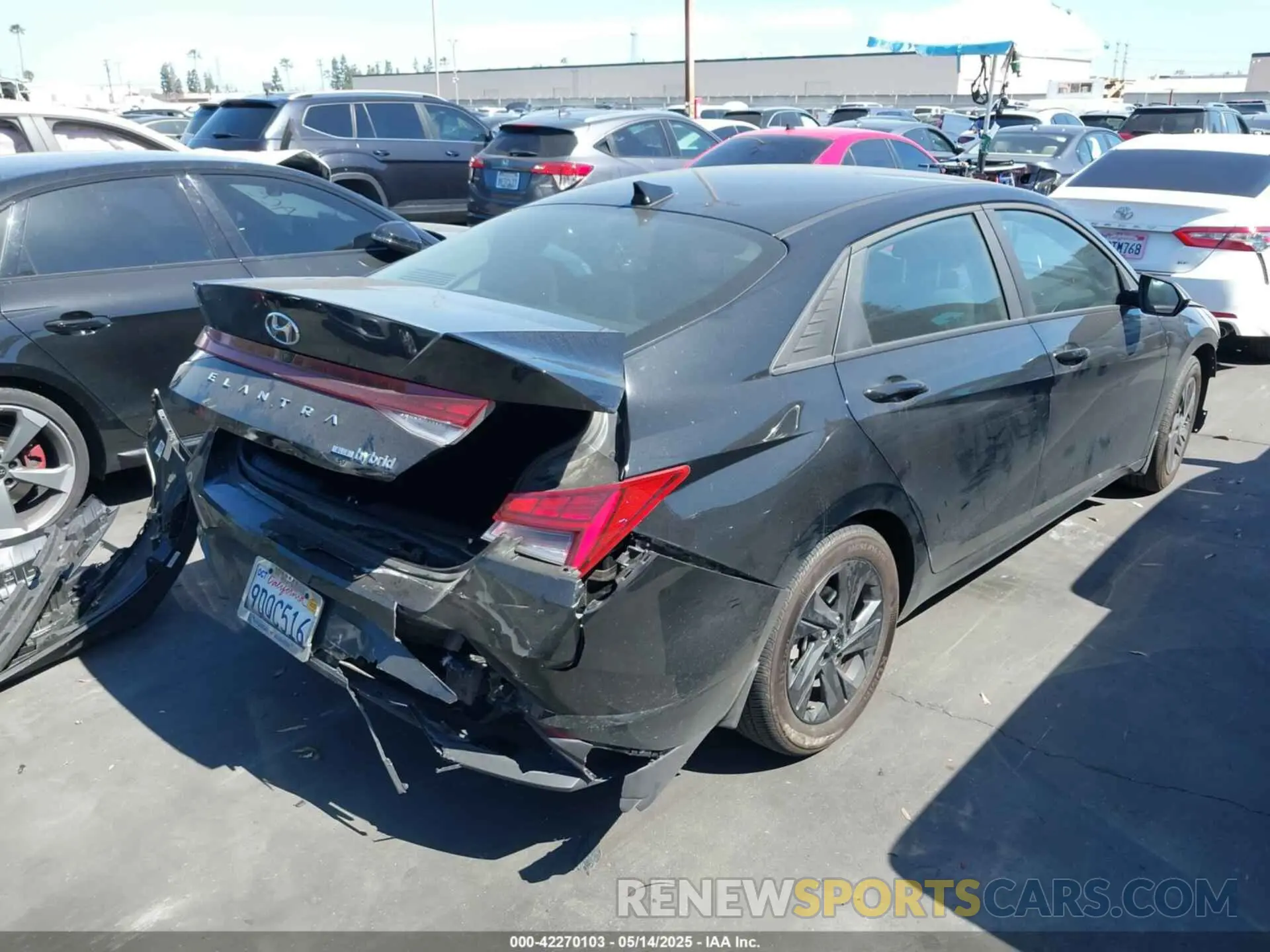 4 fotografías del automóvil dañado KMHLM4AJ2PU044547 HYUNDAI ELANTRA HYBRID 2023