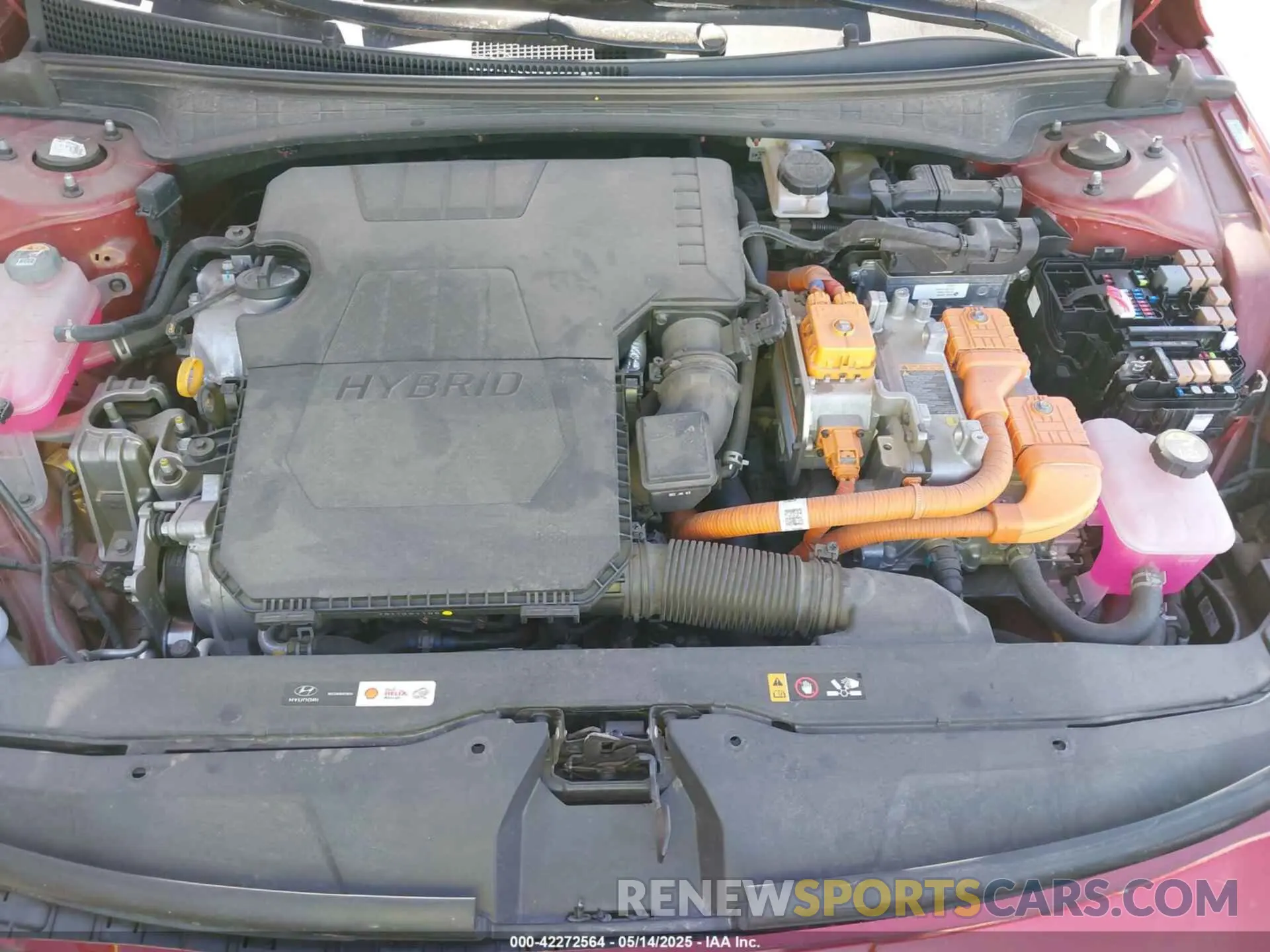 10 fotografías del automóvil dañado KMHLM4AJXPU042660 HYUNDAI ELANTRA HYBRID 2023