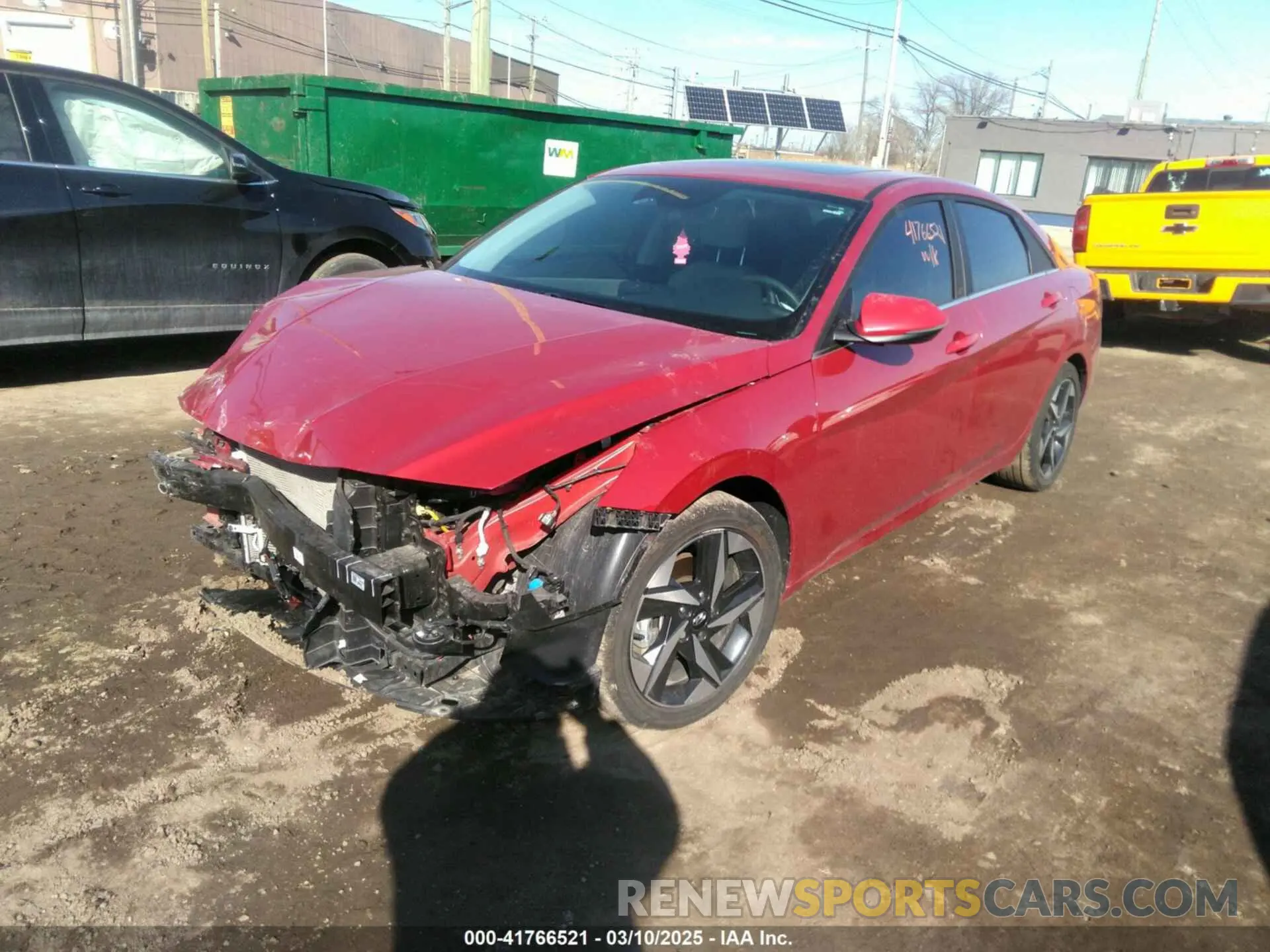 2 fotografías del automóvil dañado KMHLN4AJ1PU057528 HYUNDAI ELANTRA HYBRID 2023