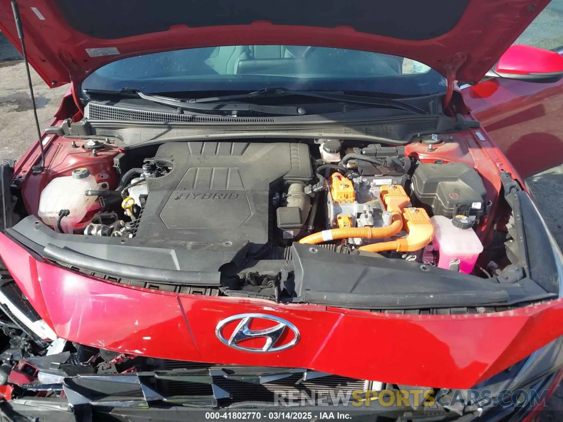 10 fotografías del automóvil dañado KMHLN4AJ3PU050791 HYUNDAI ELANTRA HYBRID 2023
