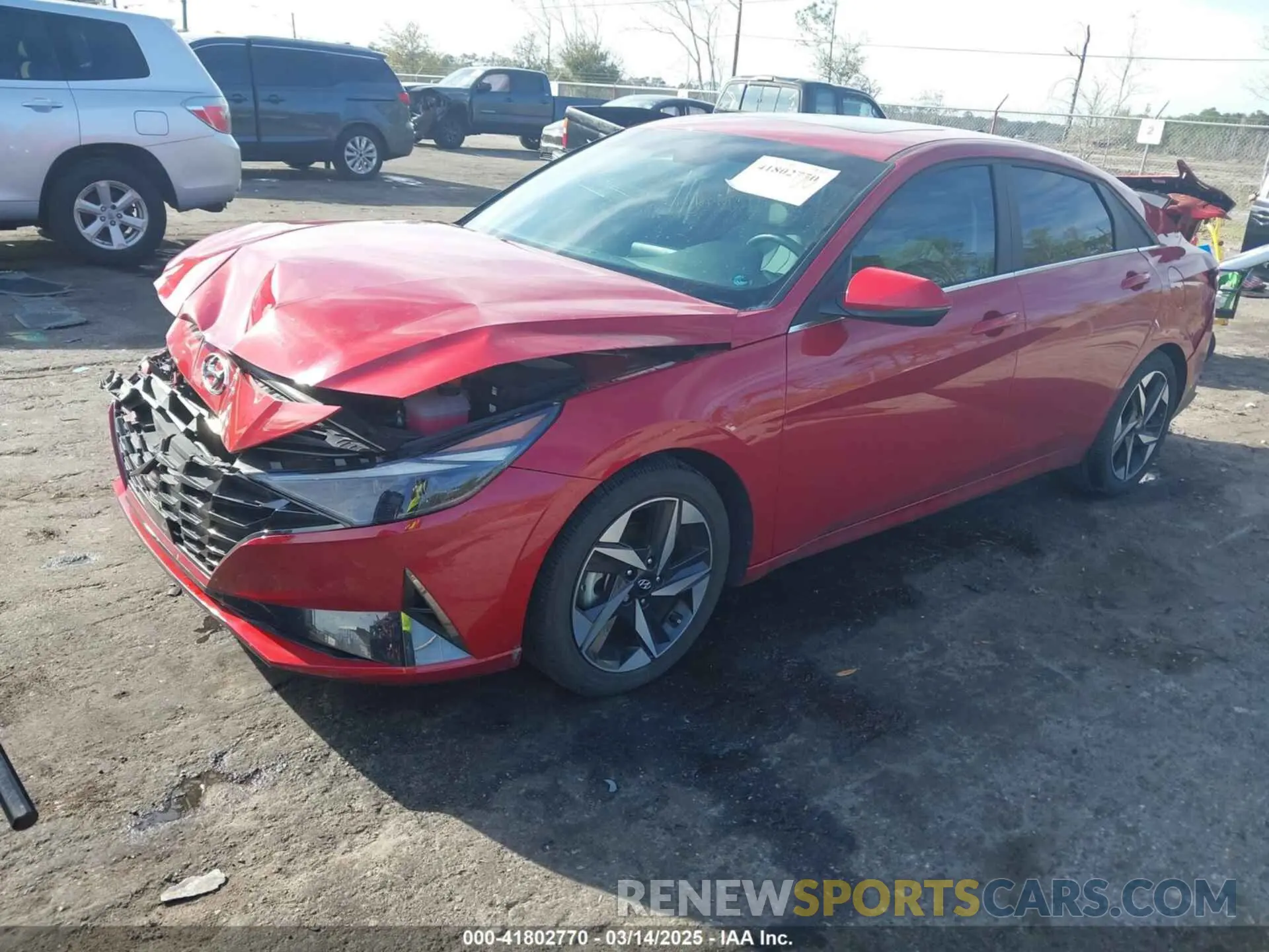 2 fotografías del automóvil dañado KMHLN4AJ3PU050791 HYUNDAI ELANTRA HYBRID 2023
