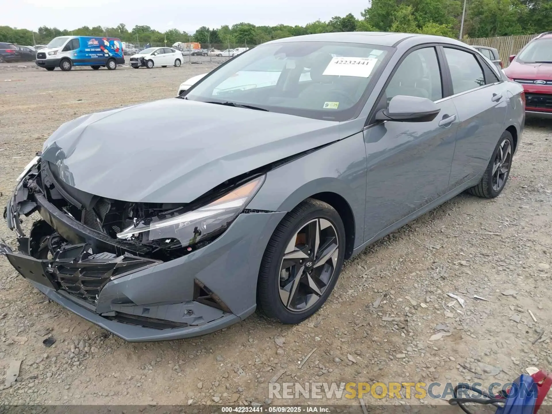 2 fotografías del automóvil dañado KMHLN4AJ4PU038763 HYUNDAI ELANTRA HYBRID 2023