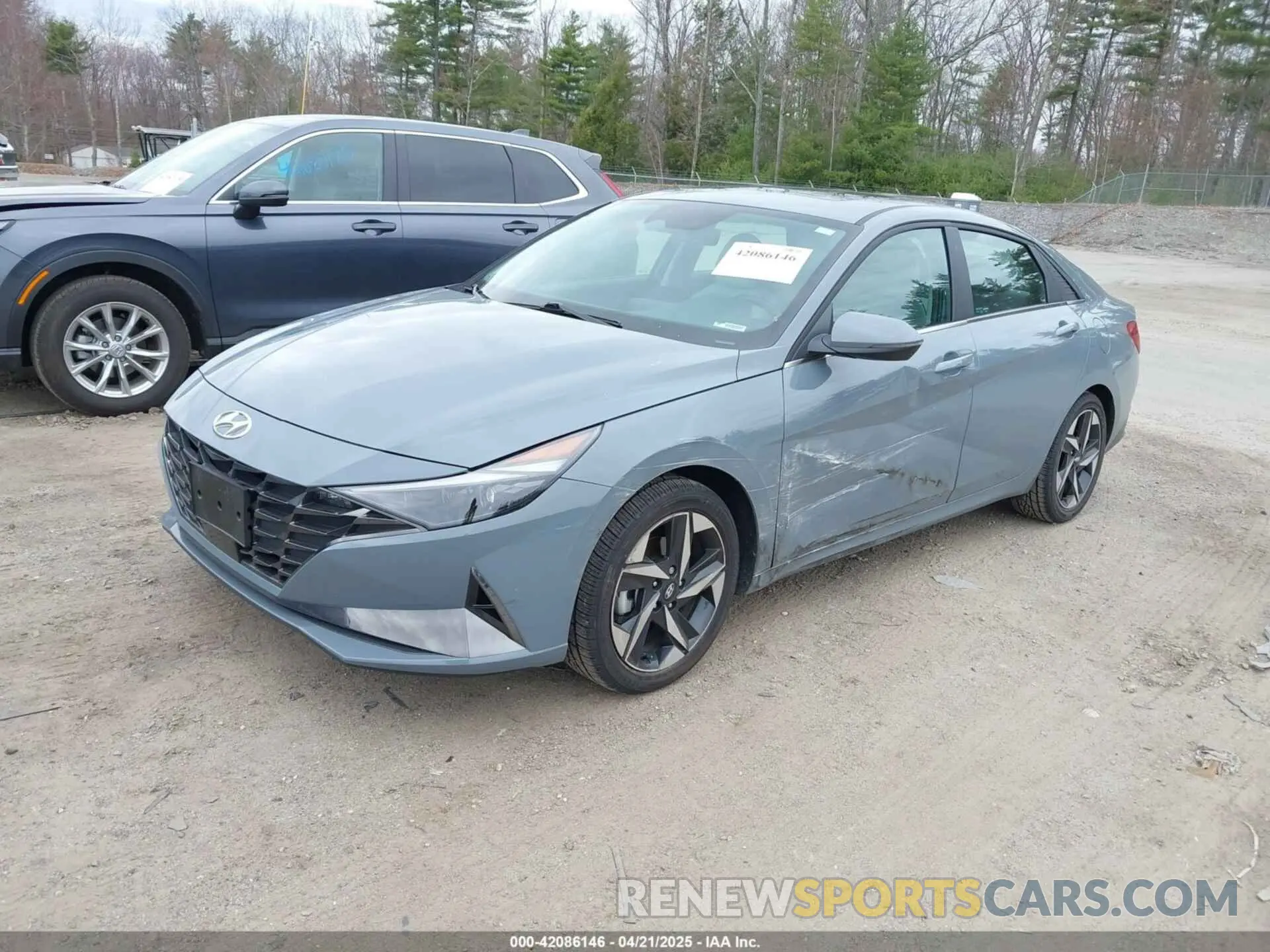 2 fotografías del automóvil dañado KMHLN4AJ5PU048153 HYUNDAI ELANTRA HYBRID 2023
