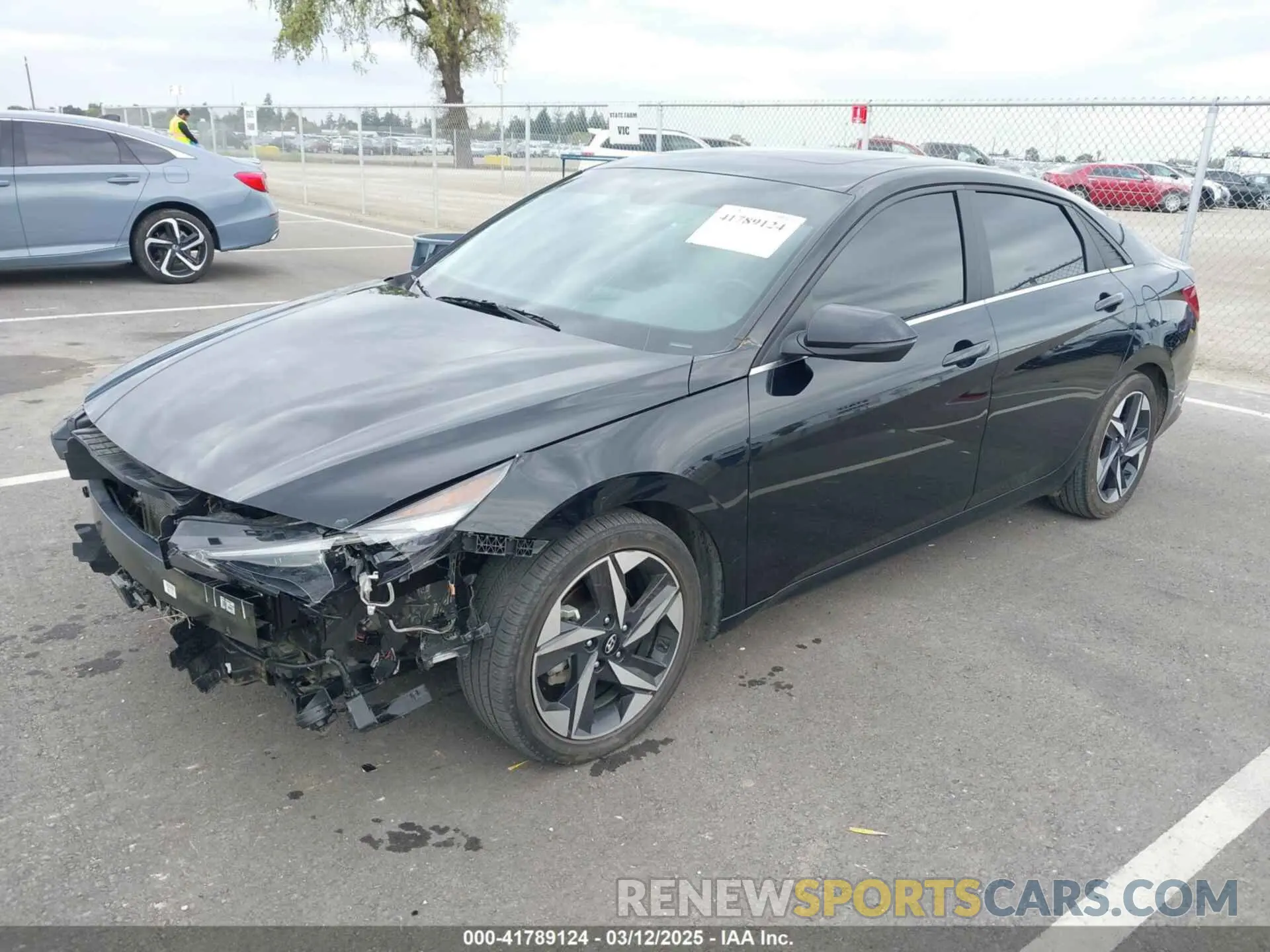 2 fotografías del automóvil dañado KMHLN4AJ6PU048131 HYUNDAI ELANTRA HYBRID 2023