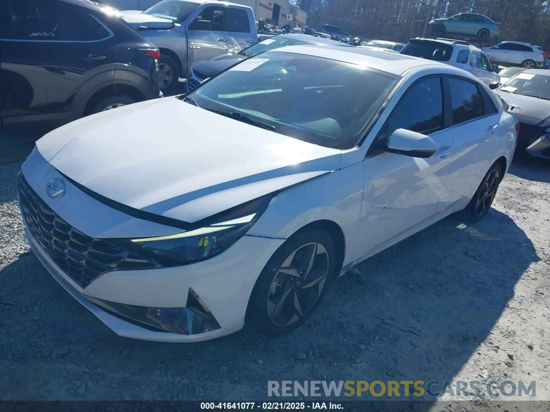 2 fotografías del automóvil dañado KMHLN4AJ7PU045447 HYUNDAI ELANTRA HYBRID 2023